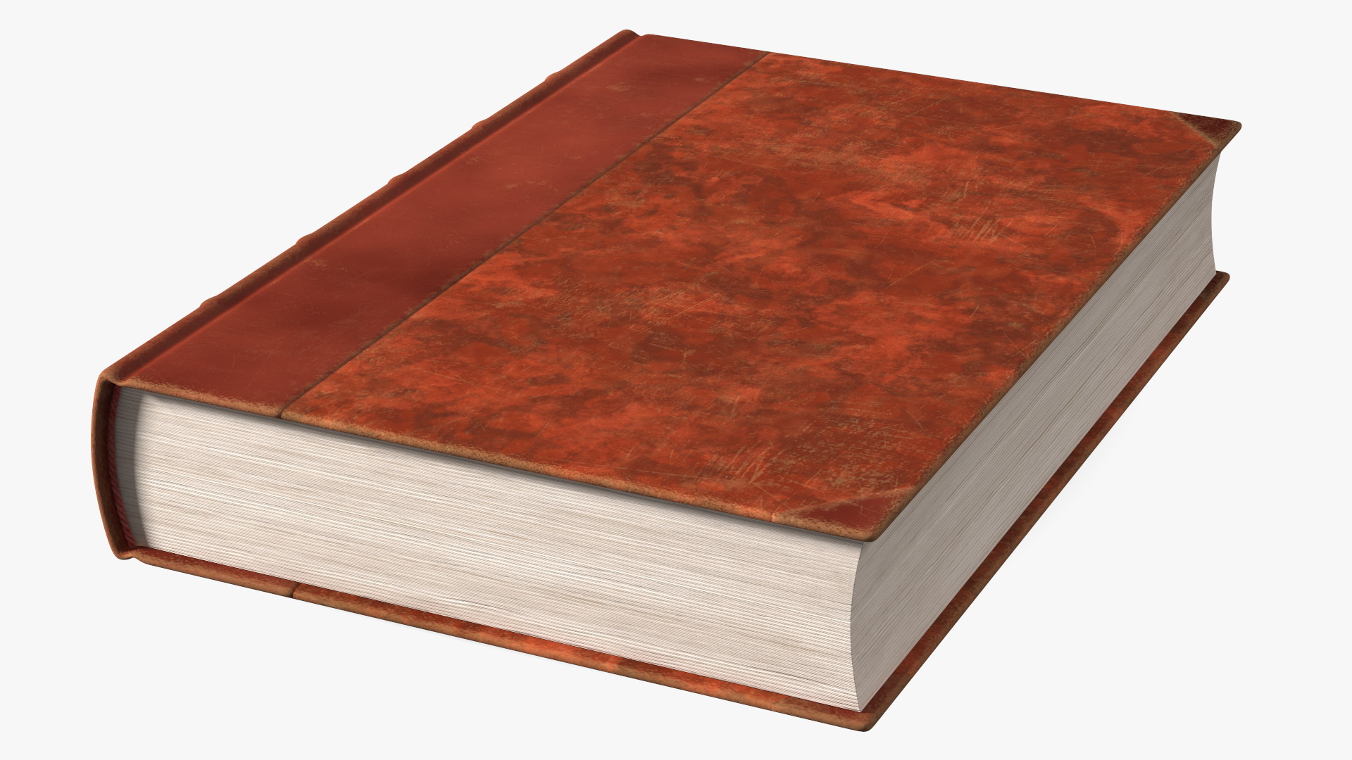 3D Classic Hardcover Book Red
