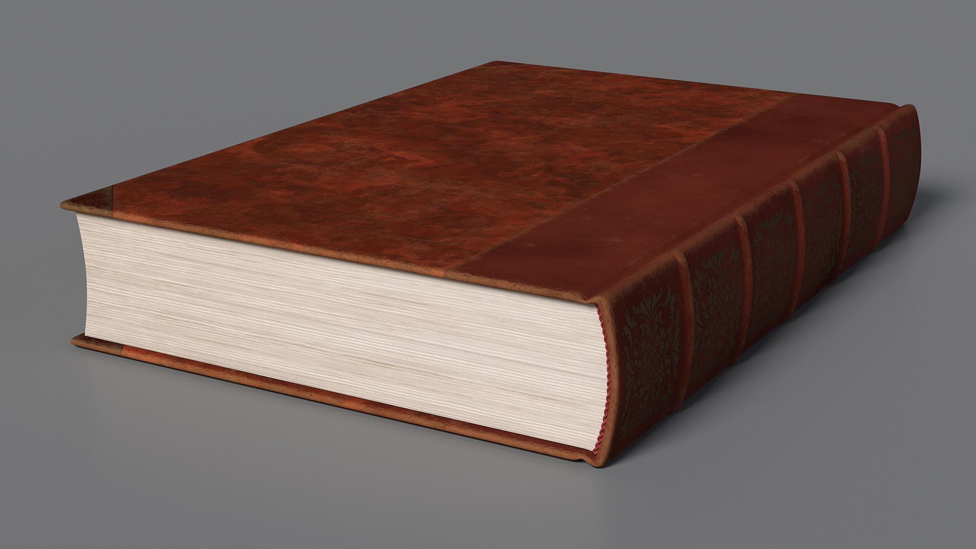 3D Classic Hardcover Book Red