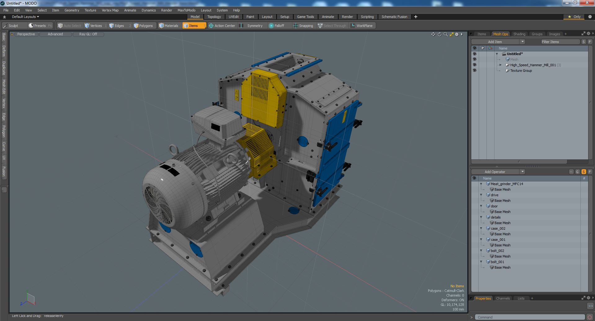 High Speed Hammer Mill 3D