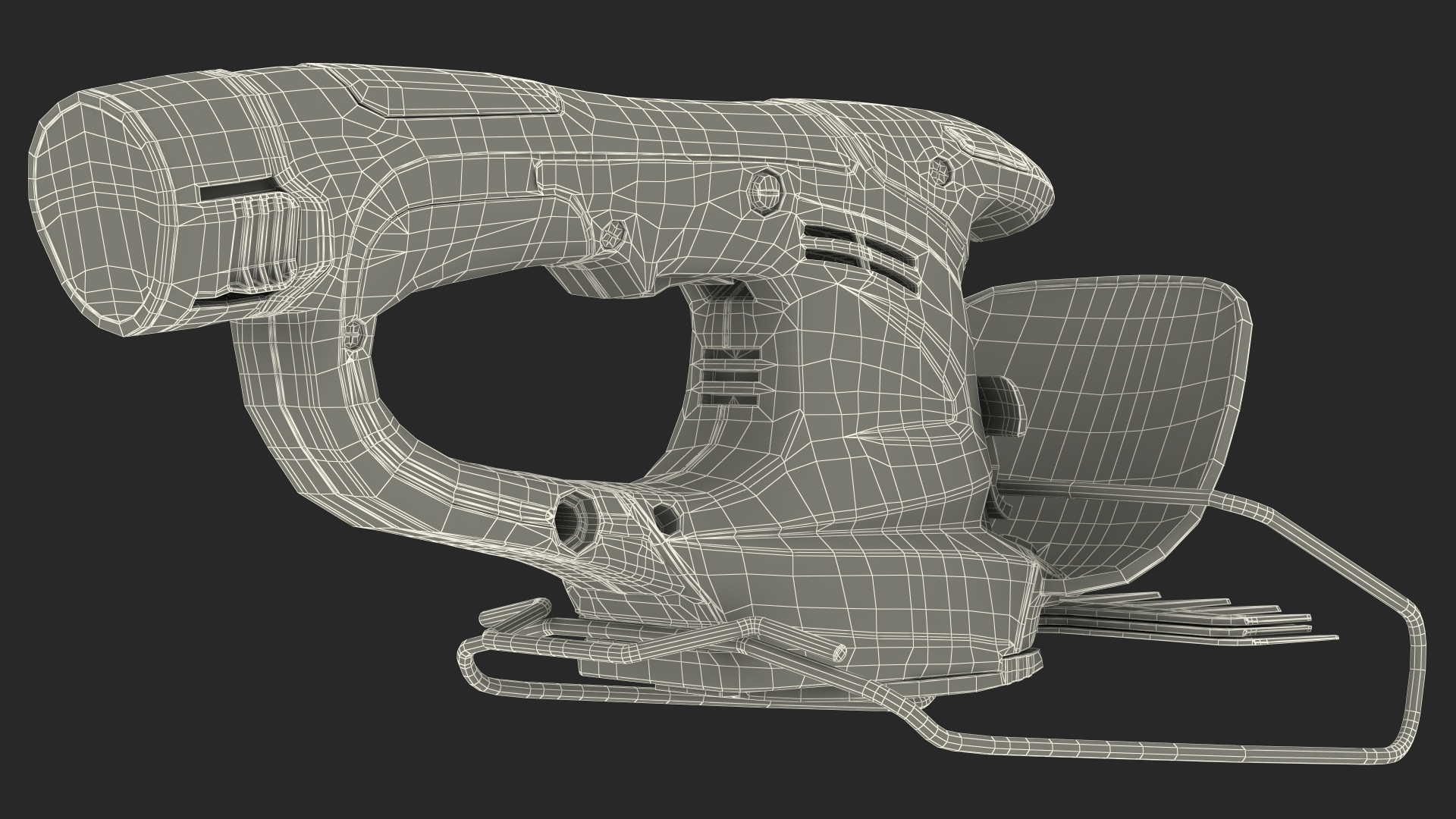 Cordless Electric Grass Shear 3D model