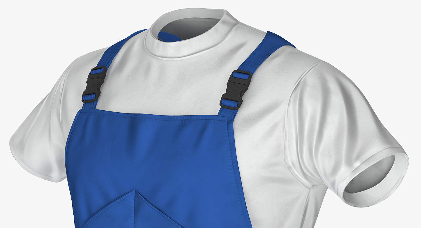 Construction Worker Blue Uniform 3D