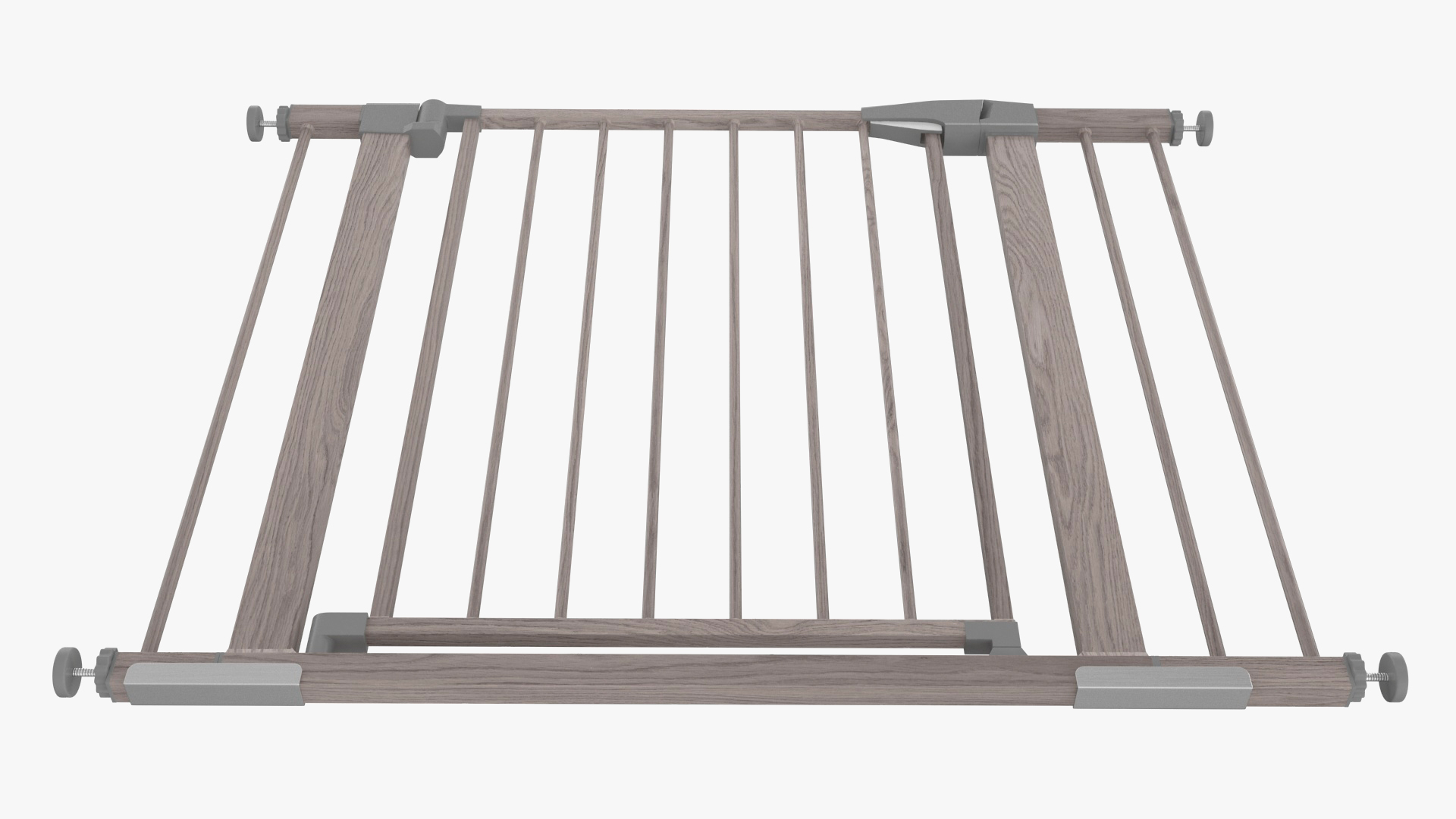 Metal Baby and Pet Gate Light Wood Pattern 3D