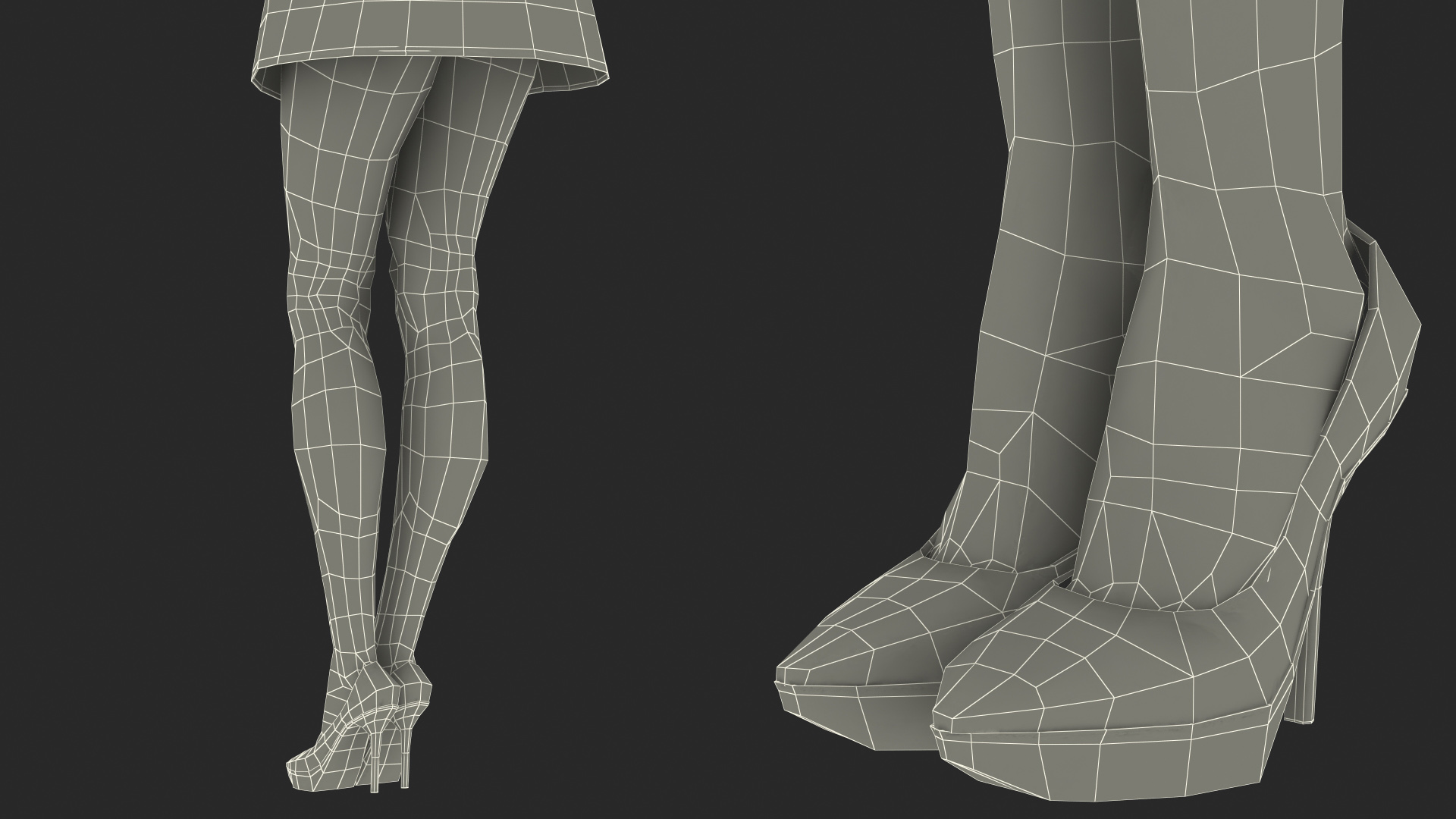 Dark Skinned Black Nurse 3D model