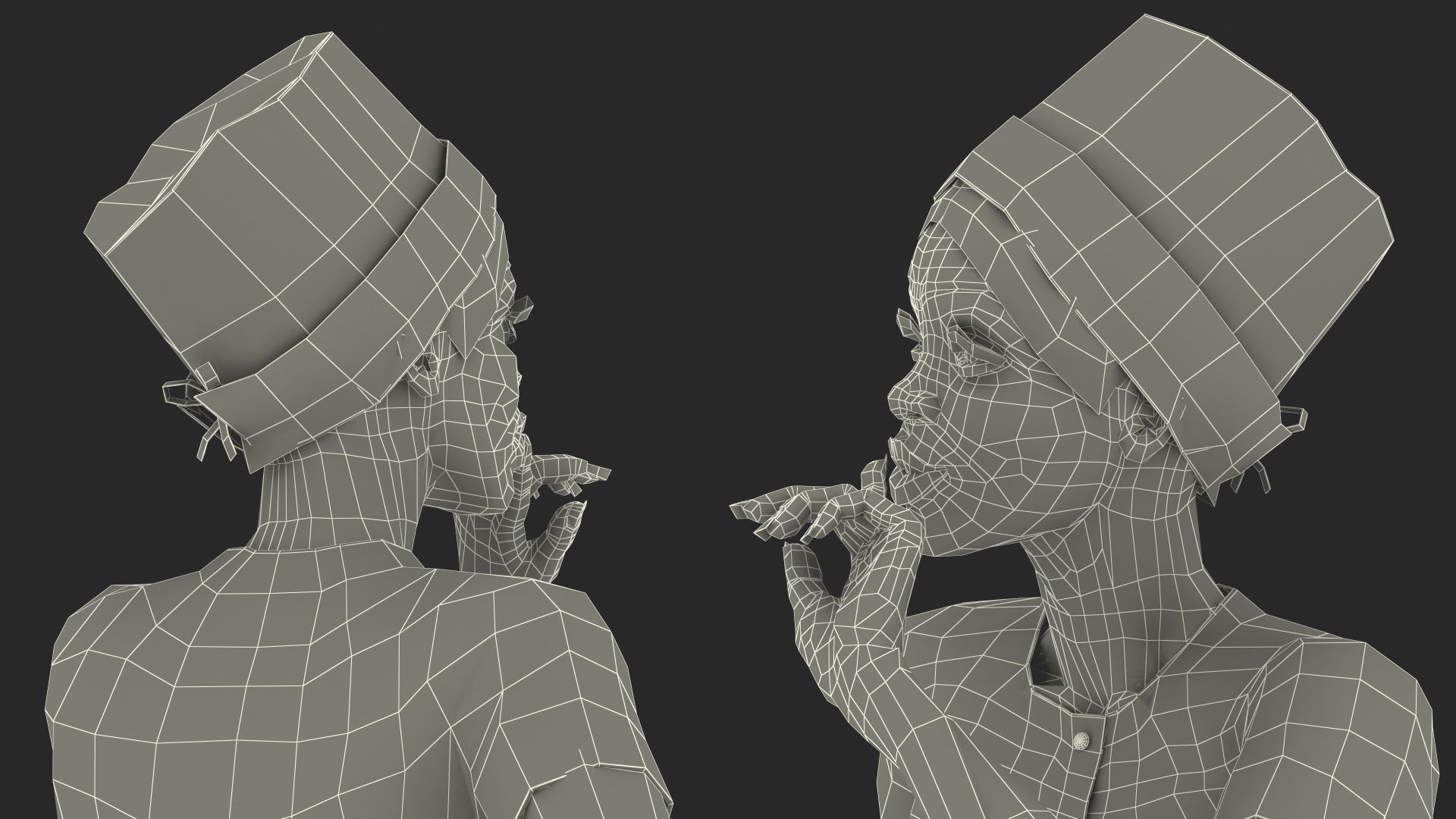 Dark Skinned Black Nurse 3D model