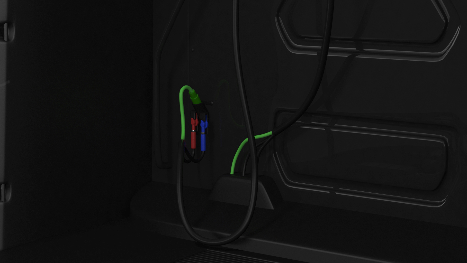 3D Tesla Semi Truck Painted Mockup