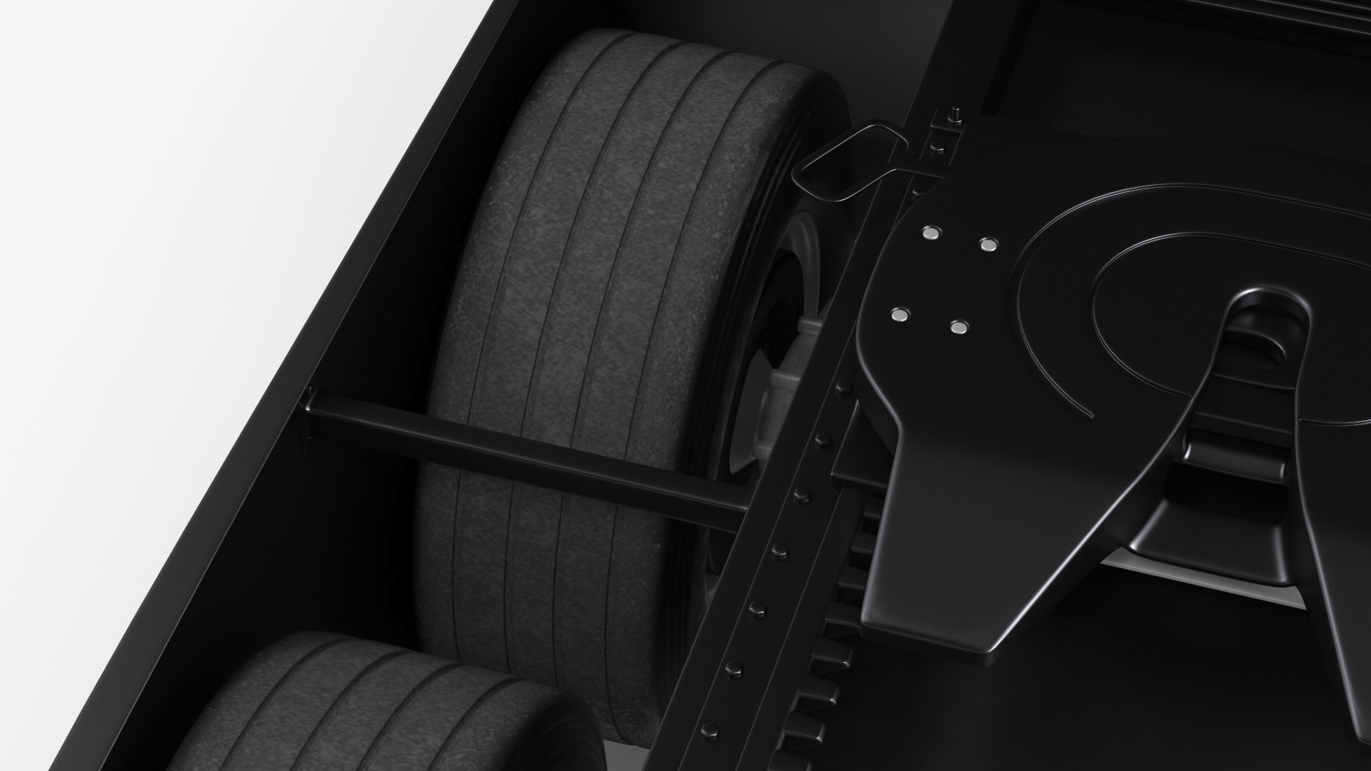 3D Tesla Semi Truck Painted Mockup