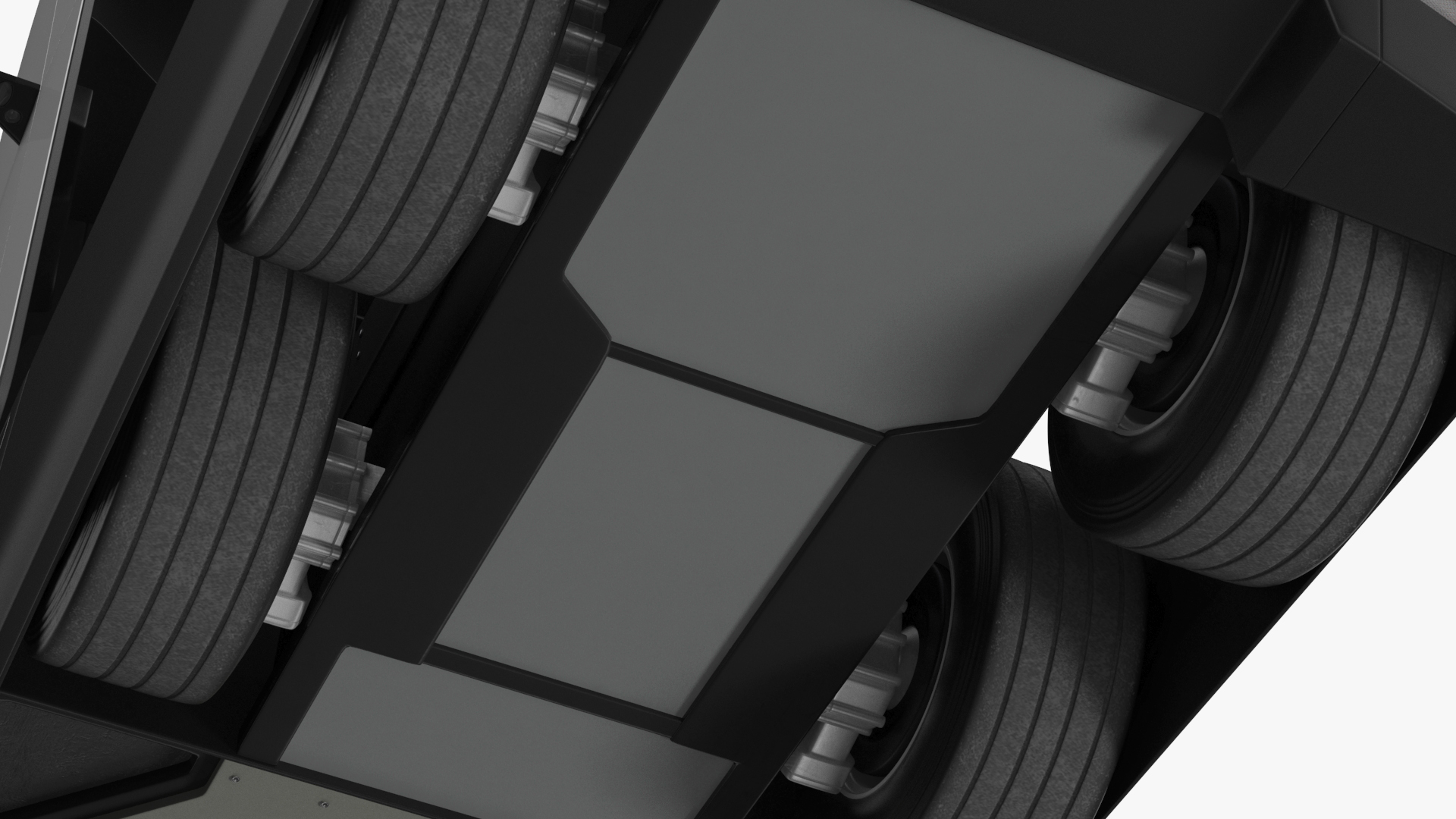 3D Tesla Semi Truck Painted Mockup