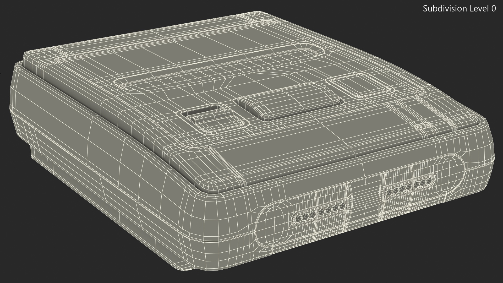 SNES 16bit Home Video Game Console 3D model