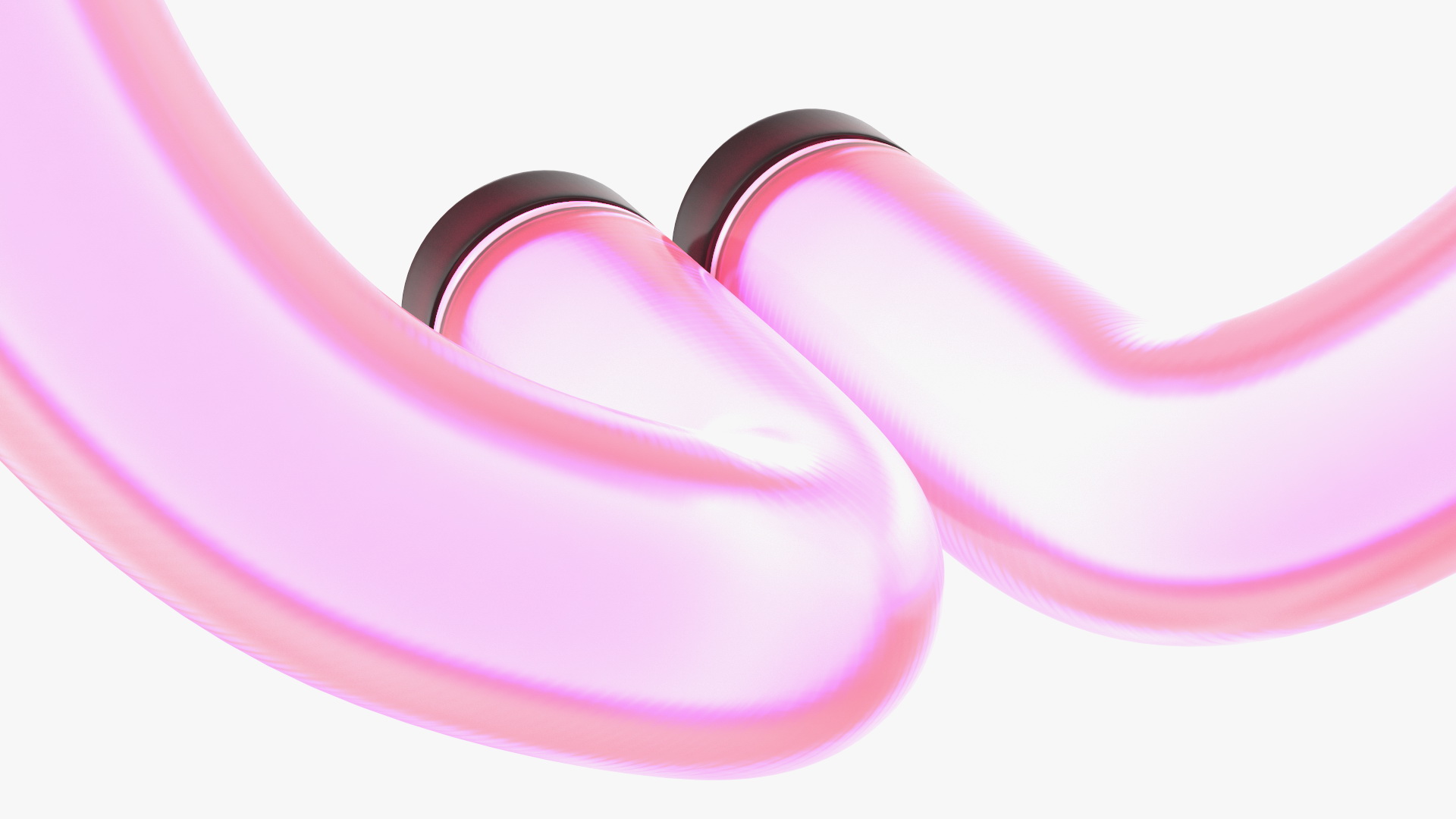 3D Glowing Neon Tube Light Digit 0