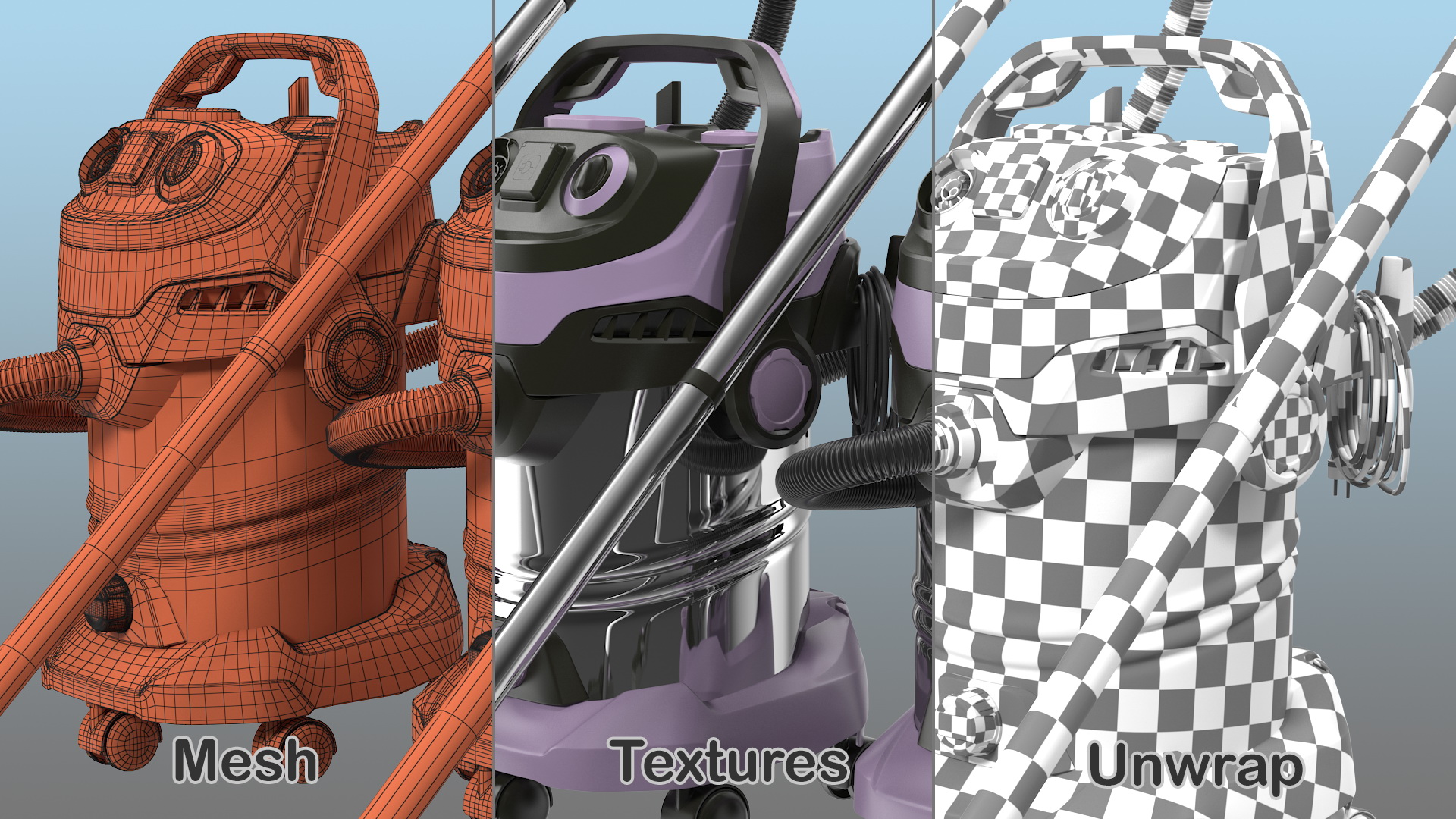 3D model Industrial Vacuum Cleaner