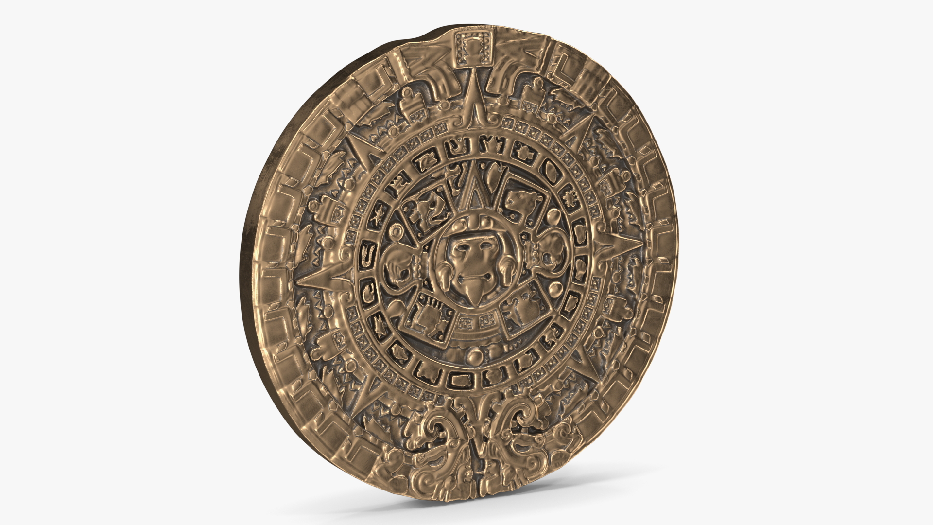3D model Maya Calendar Bronze