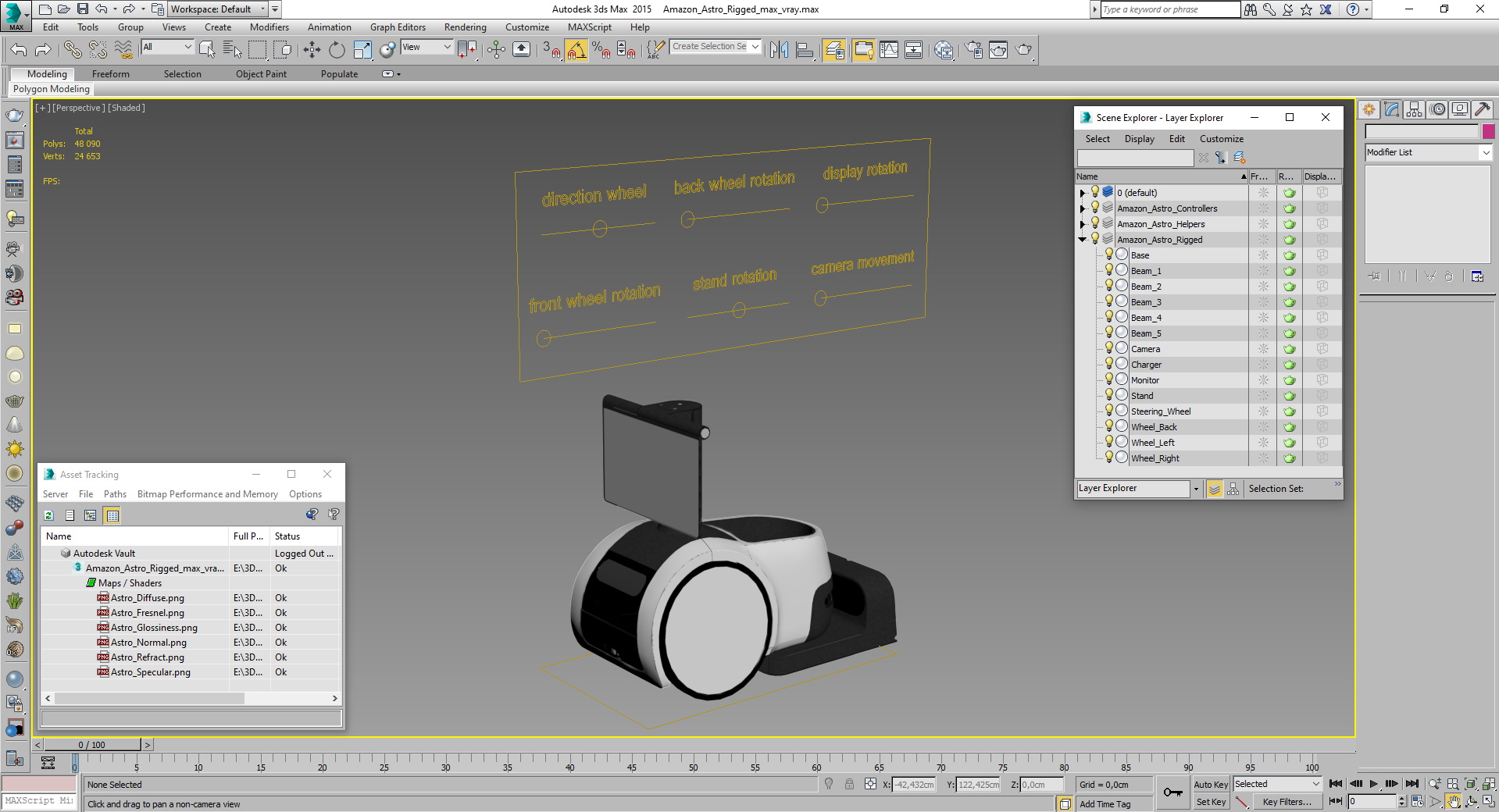 3D Amazon Astro Rigged for Cinema 4D model