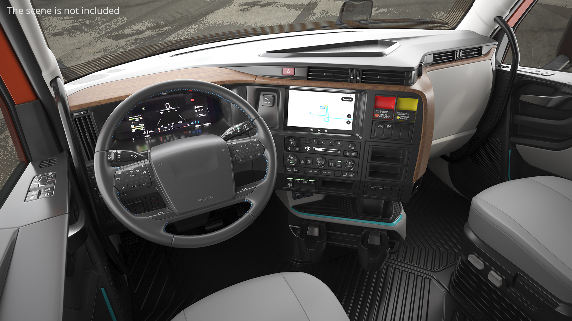 Aerodynamic Tractor Unit with Lowbed Trailer - view 5