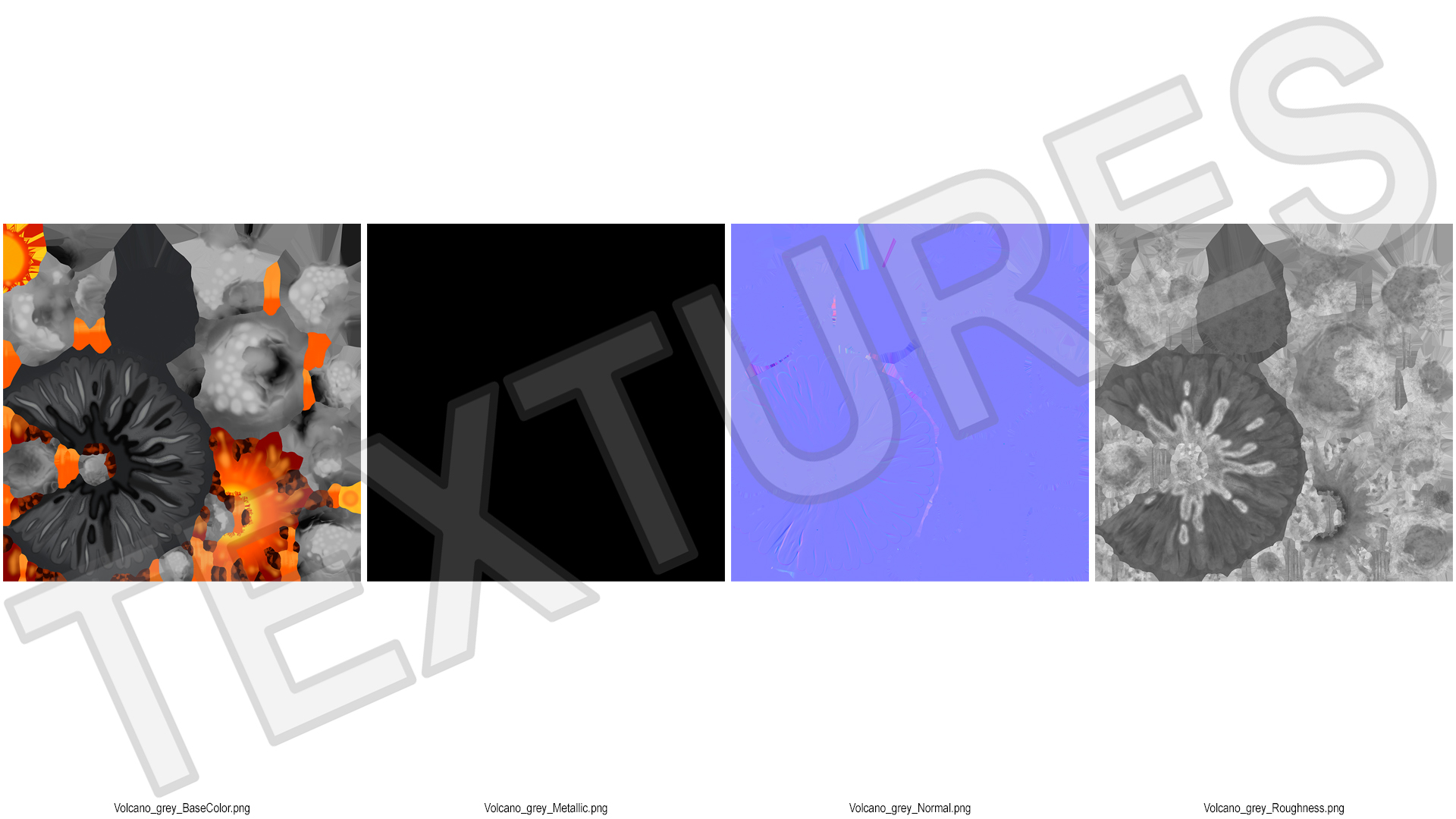 3D model Stylized Erupting Volcano Gray