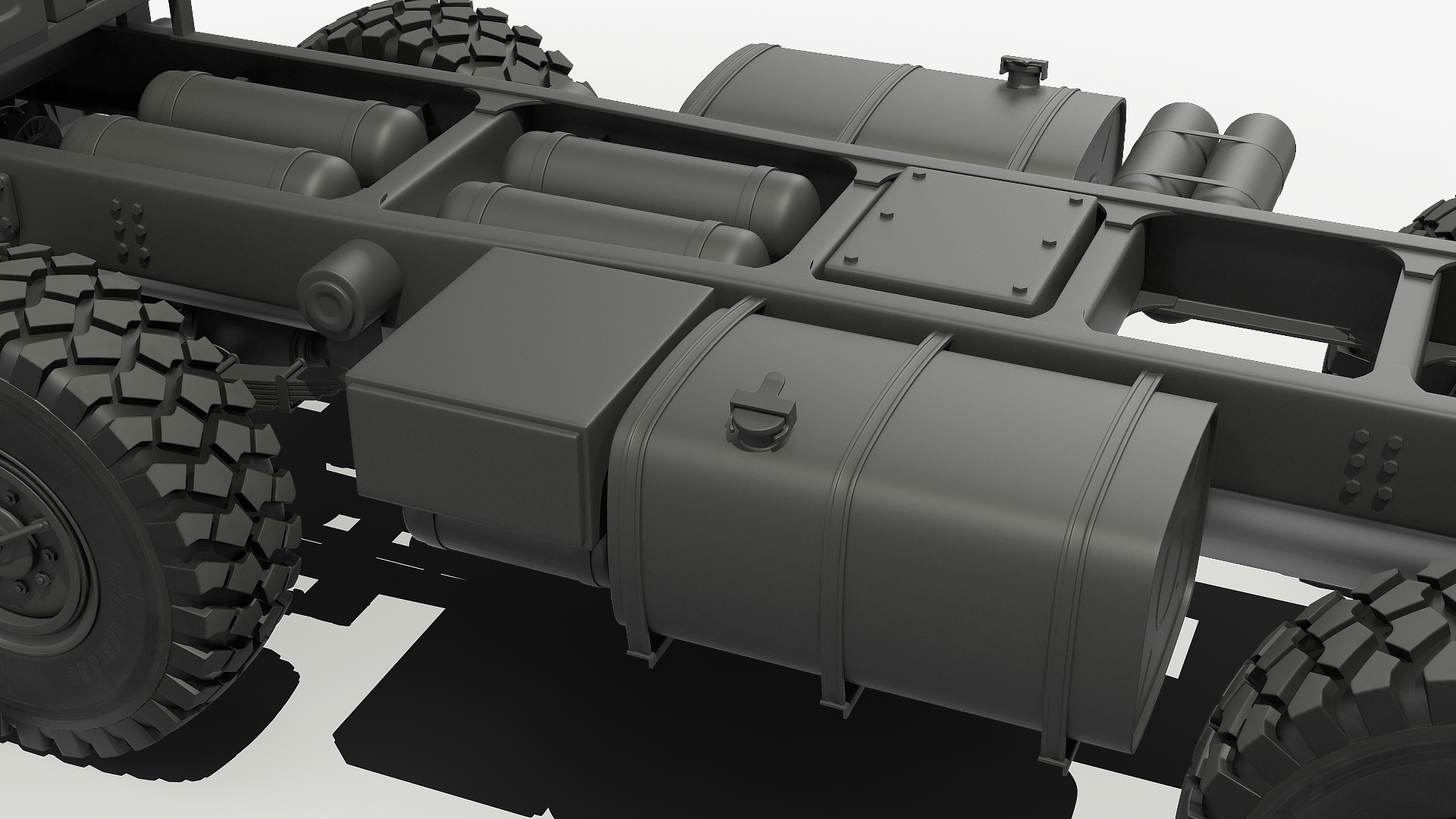 Heavy Offroad Chassis Kamaz 6560 3D