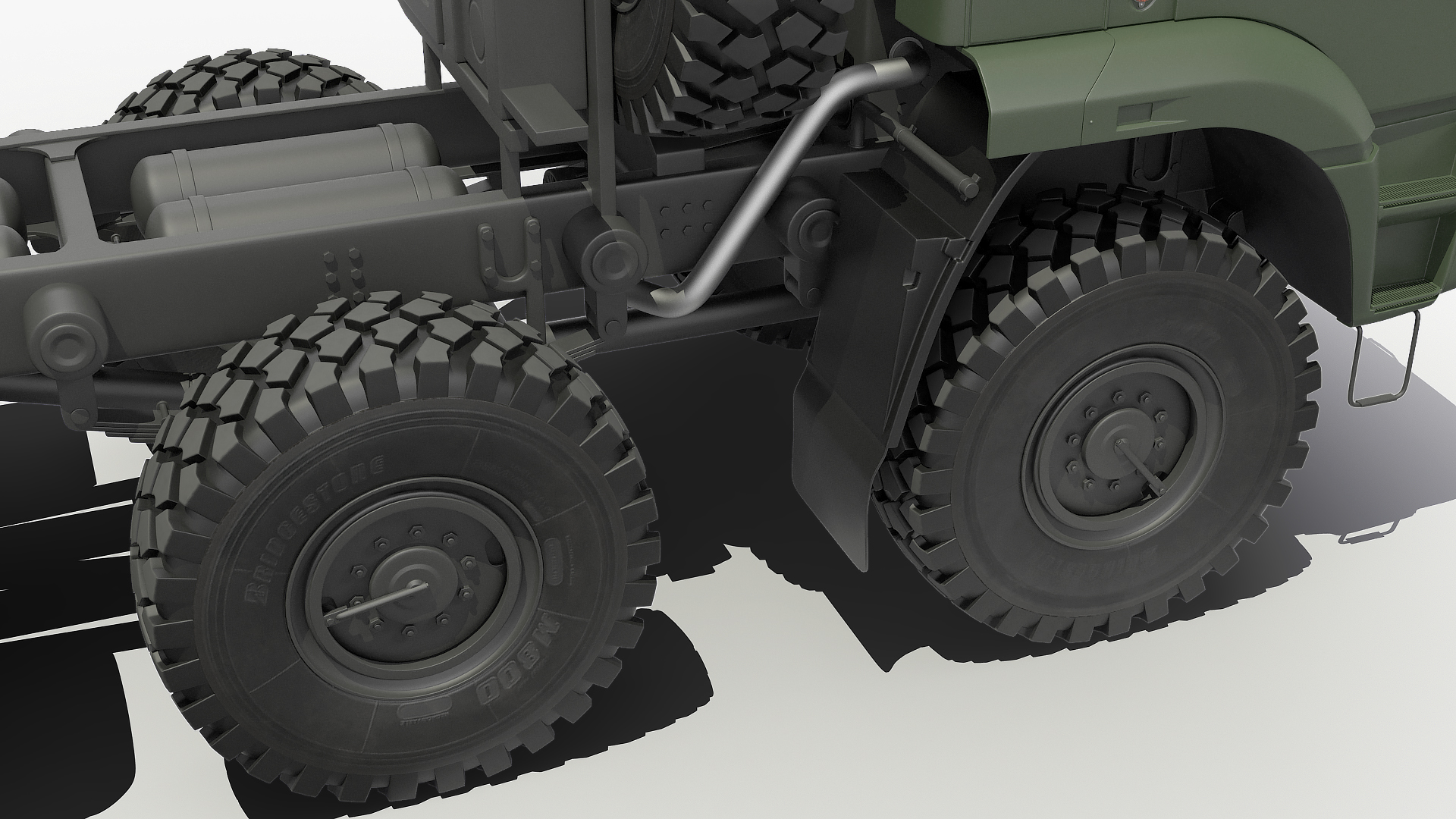 Heavy Offroad Chassis Kamaz 6560 3D