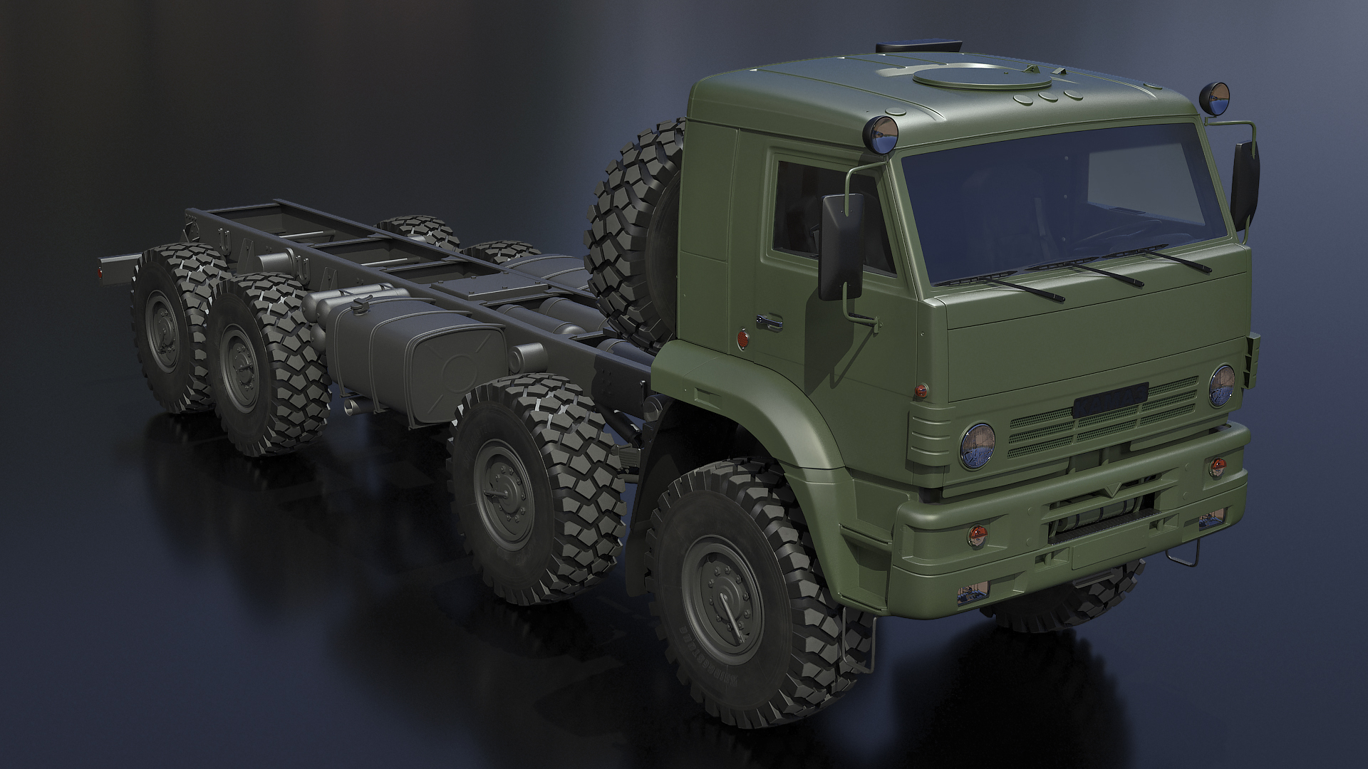 Heavy Offroad Chassis Kamaz 6560 3D