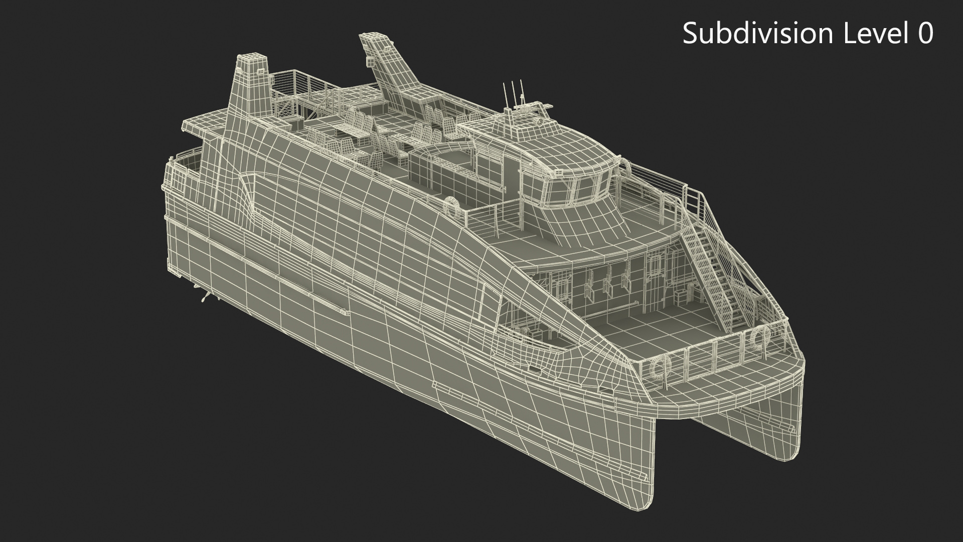 3D River Passenger Ferry