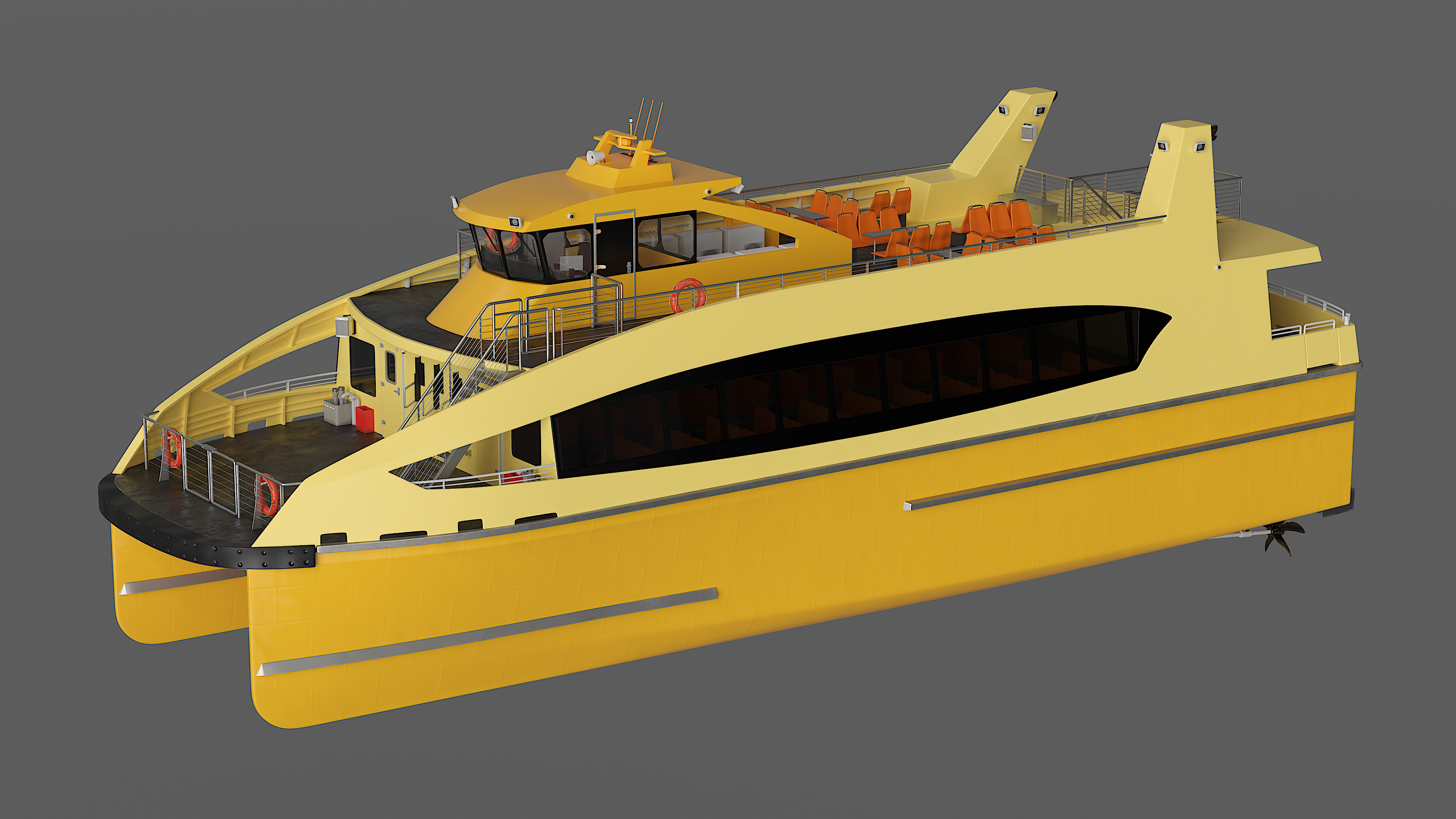3D River Passenger Ferry