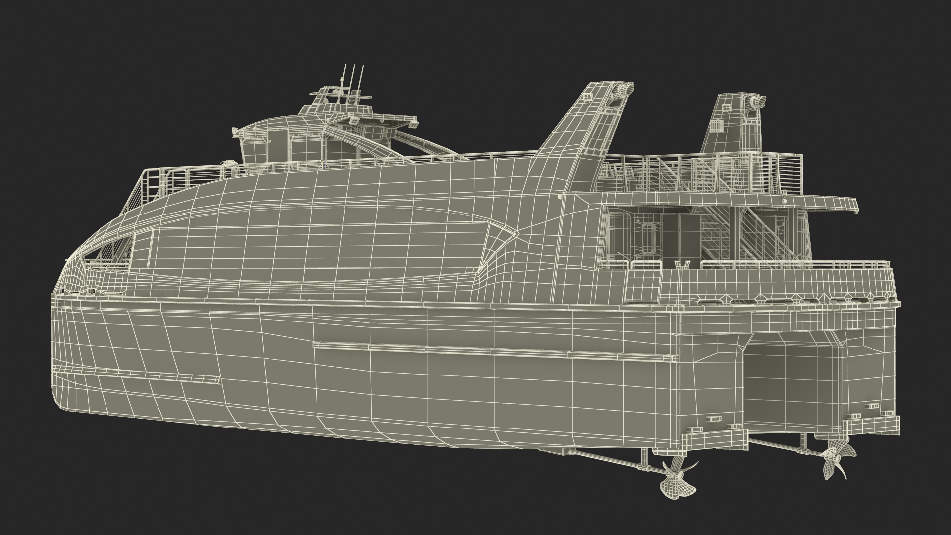 3D River Passenger Ferry