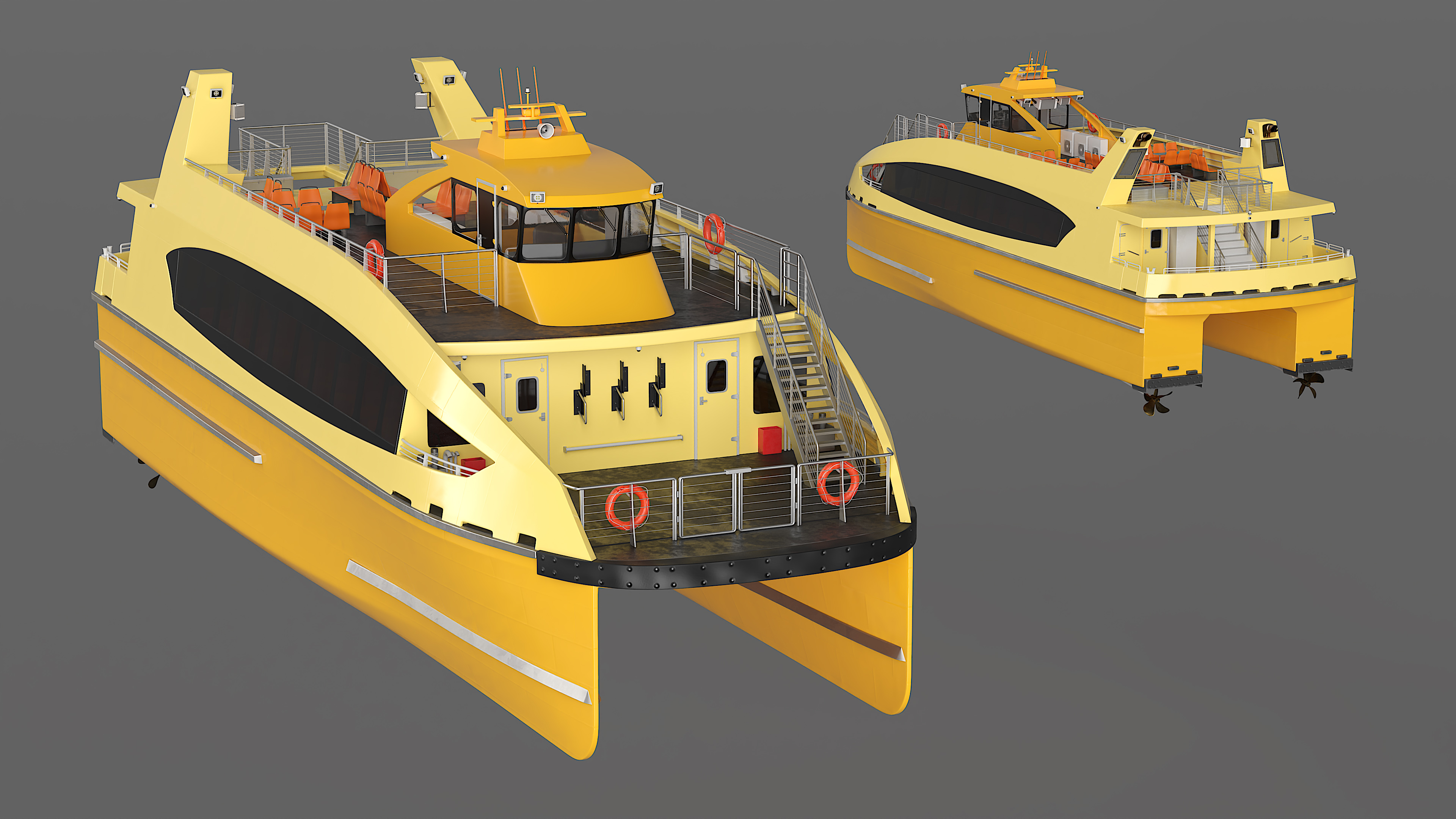 3D River Passenger Ferry