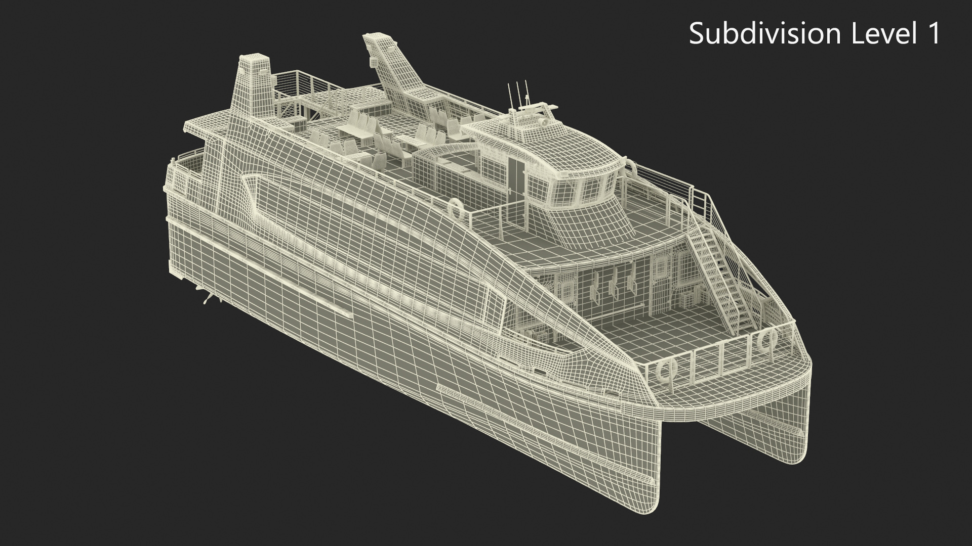 3D River Passenger Ferry