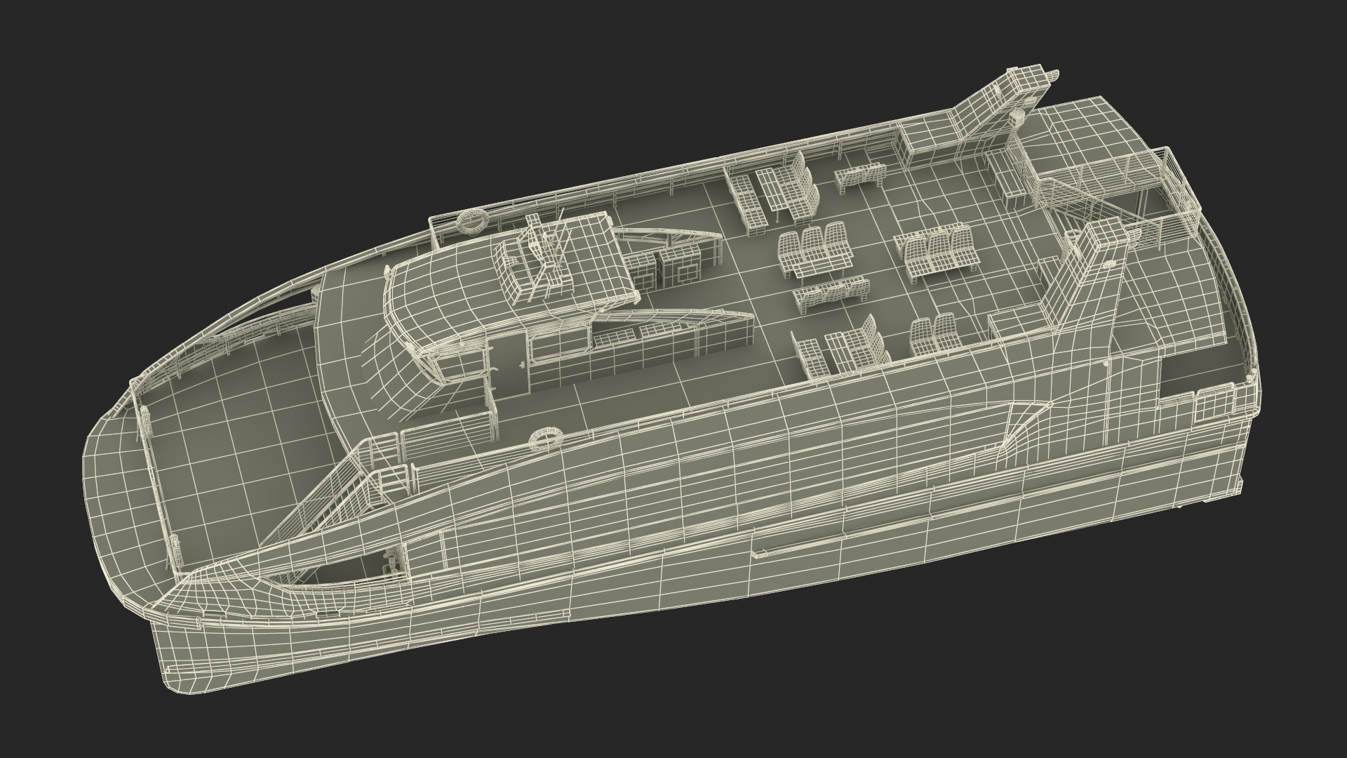 3D River Passenger Ferry