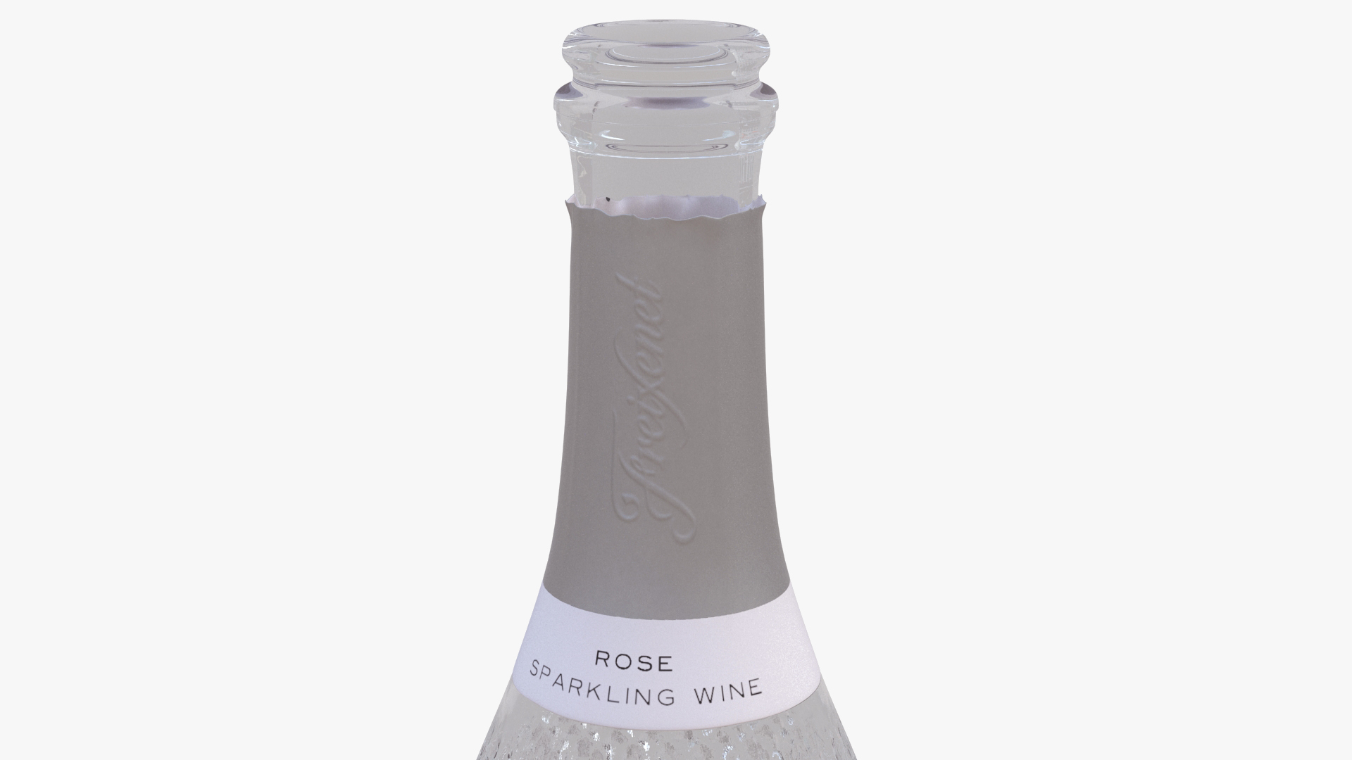 Opened Freixenet Italian Sparkling Wine Rose 3D model