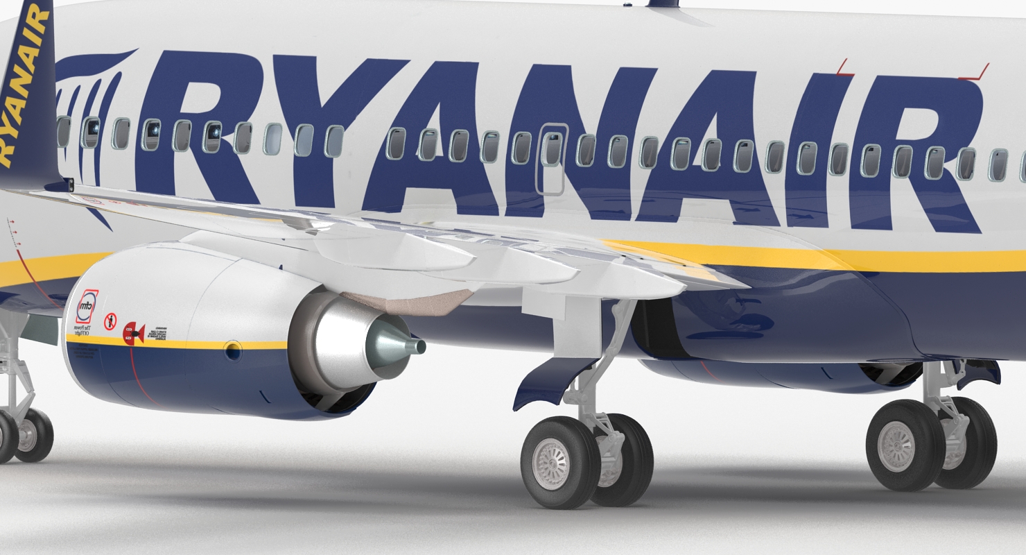3D Boeing 737 700 with Interior Ryanair