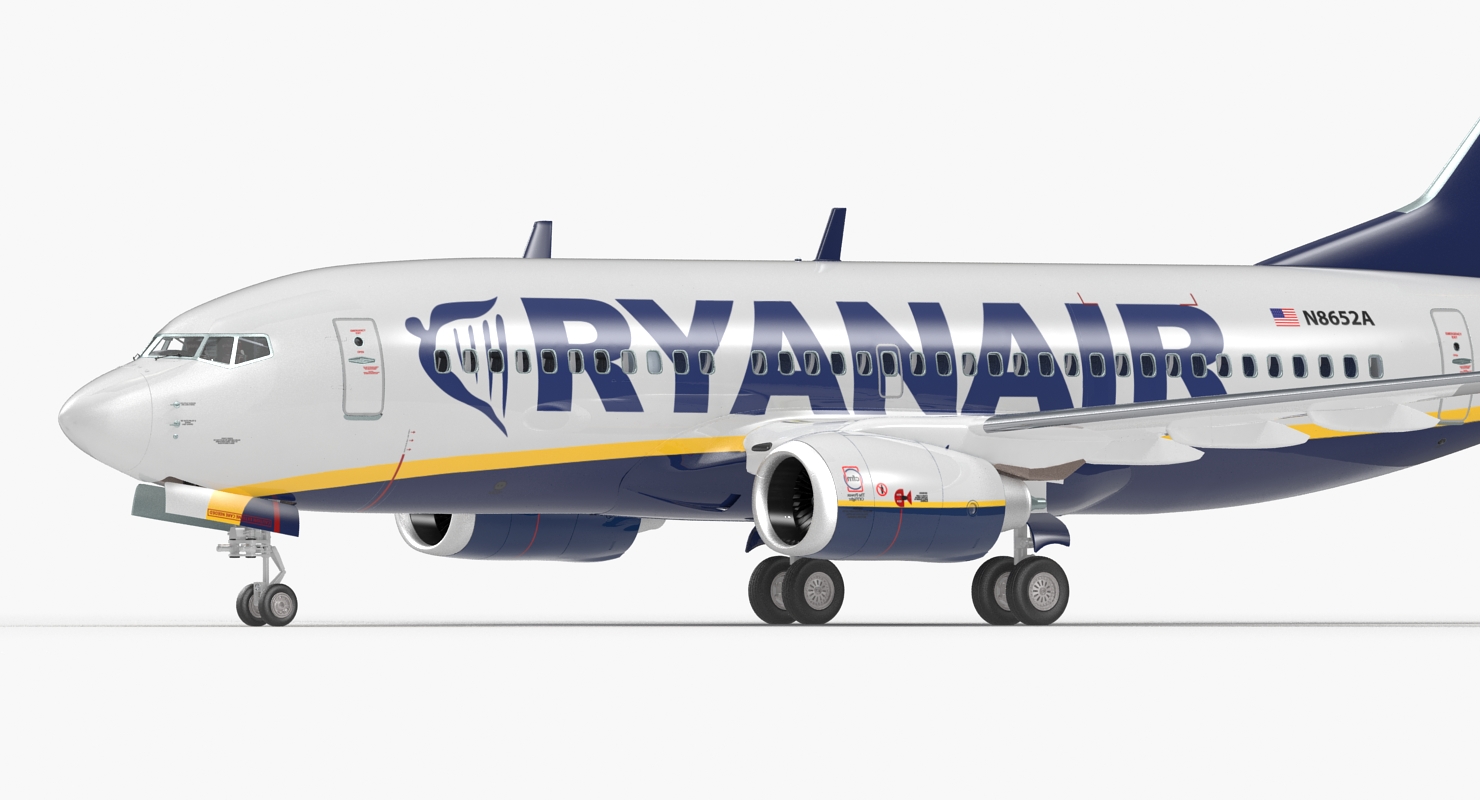 3D Boeing 737 700 with Interior Ryanair