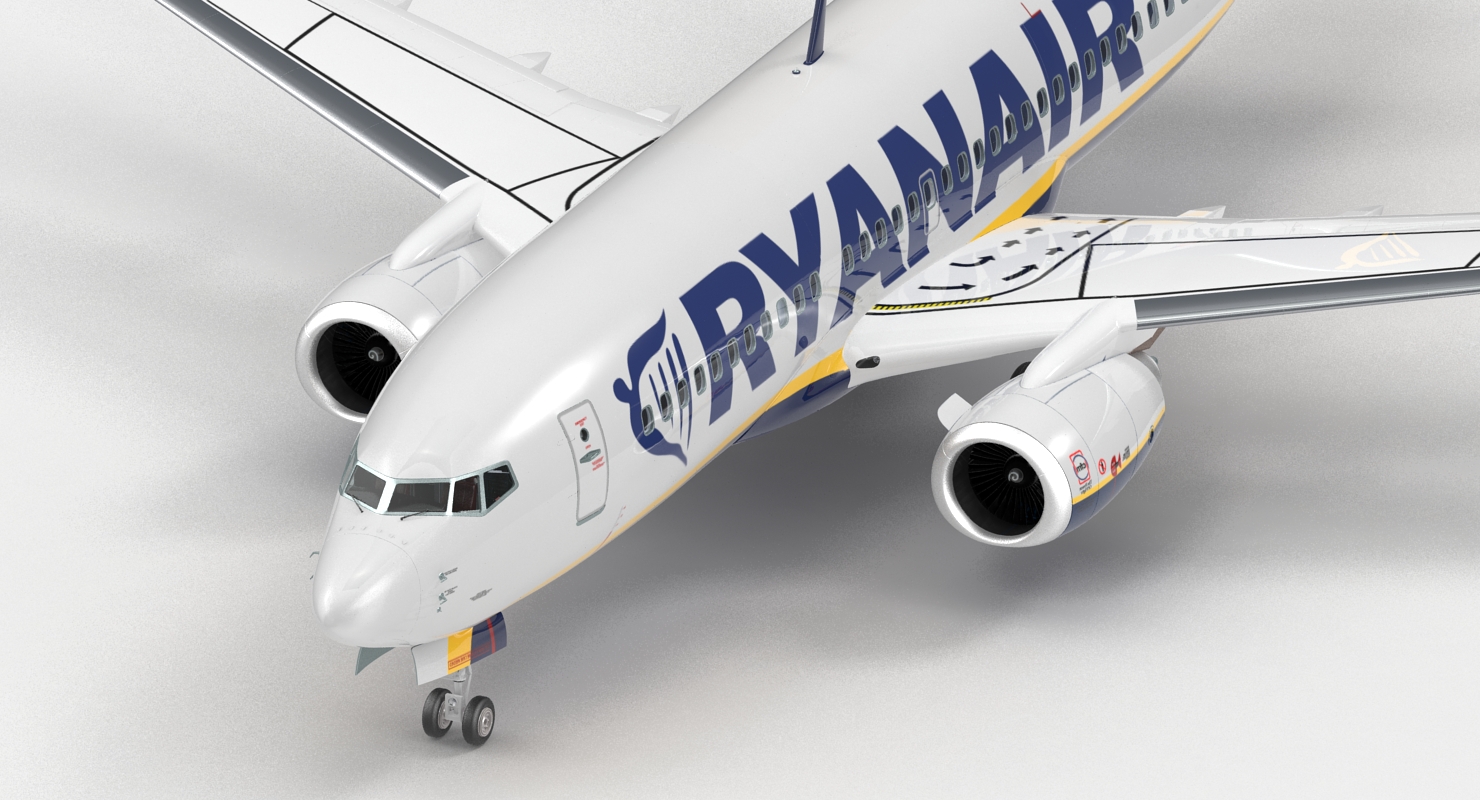 3D Boeing 737 700 with Interior Ryanair
