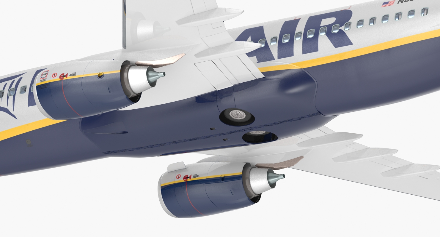 3D Boeing 737 700 with Interior Ryanair