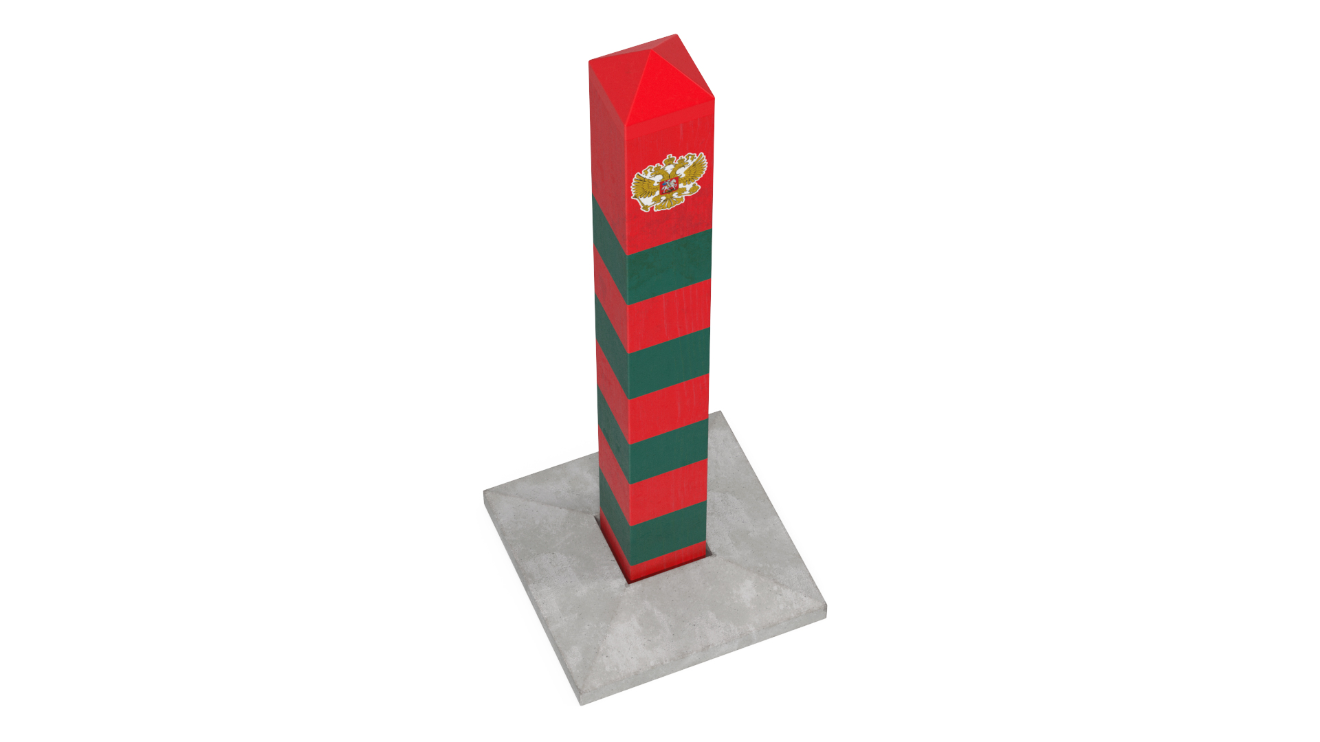 3D Border Post of Russia