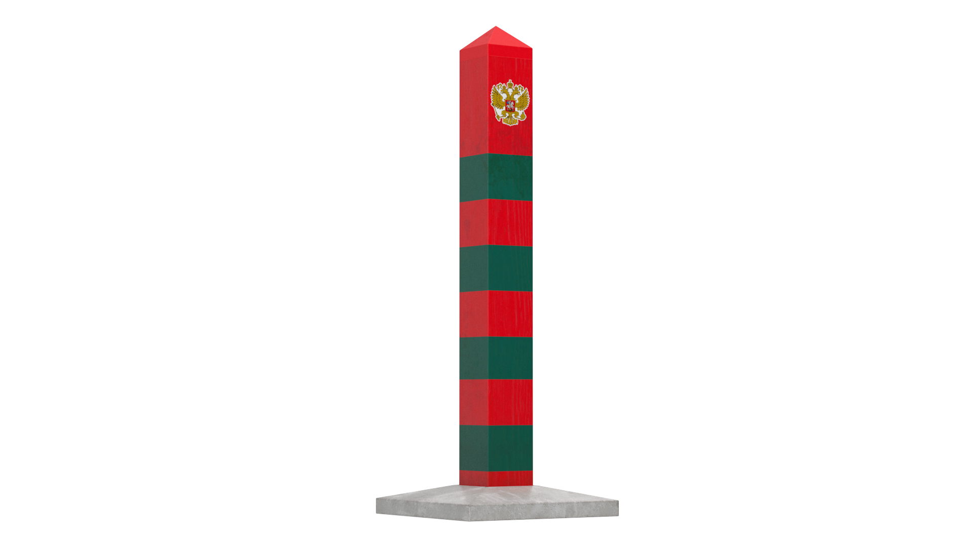 3D Border Post of Russia