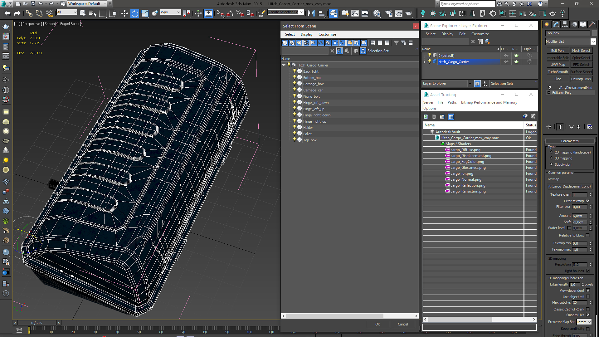 Hitch Cargo Carrier 3D model