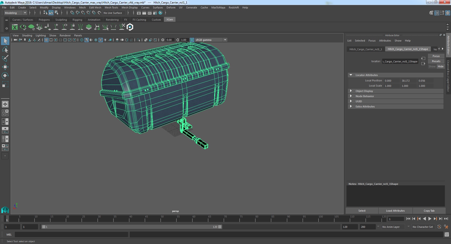 Hitch Cargo Carrier 3D model