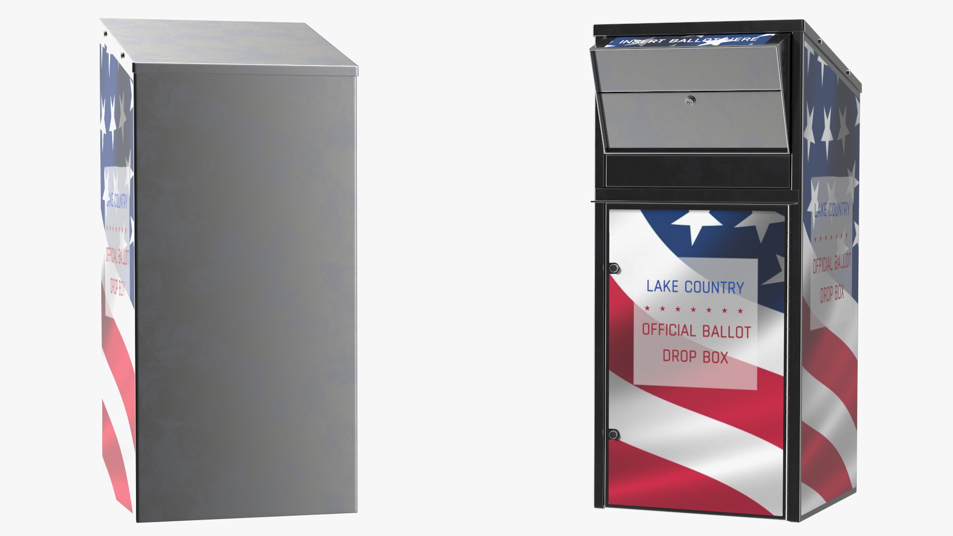 3D model Secure Outdoor Ballot Drop Box