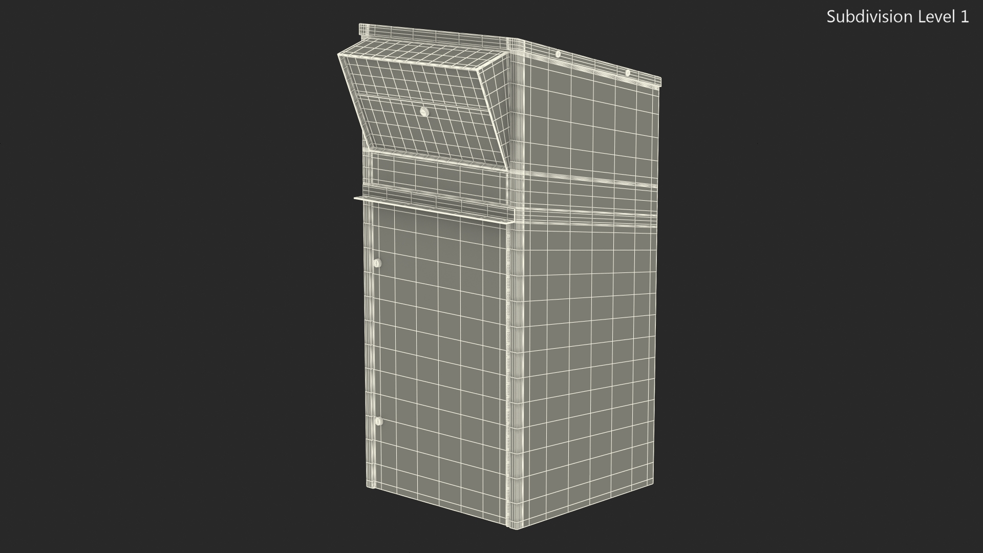 3D model Secure Outdoor Ballot Drop Box