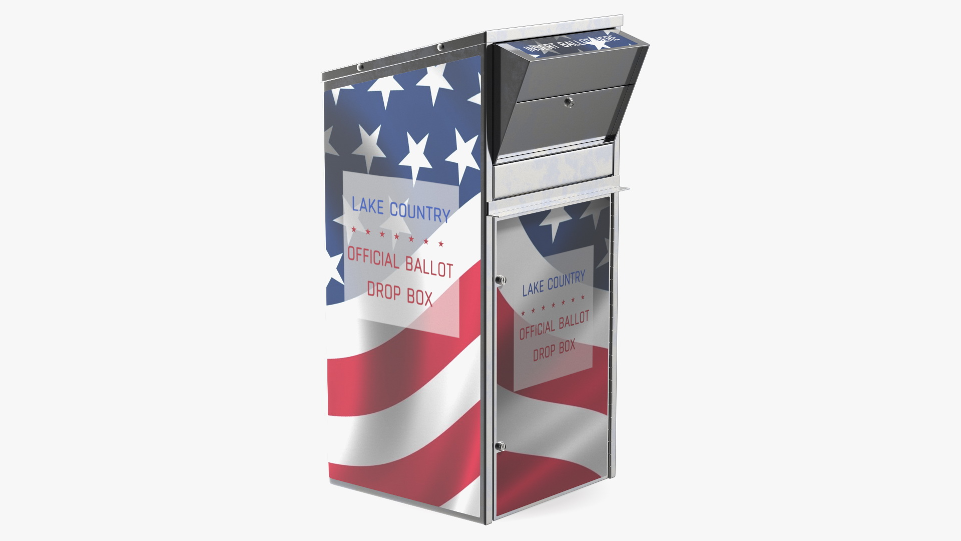 3D model Secure Outdoor Ballot Drop Box