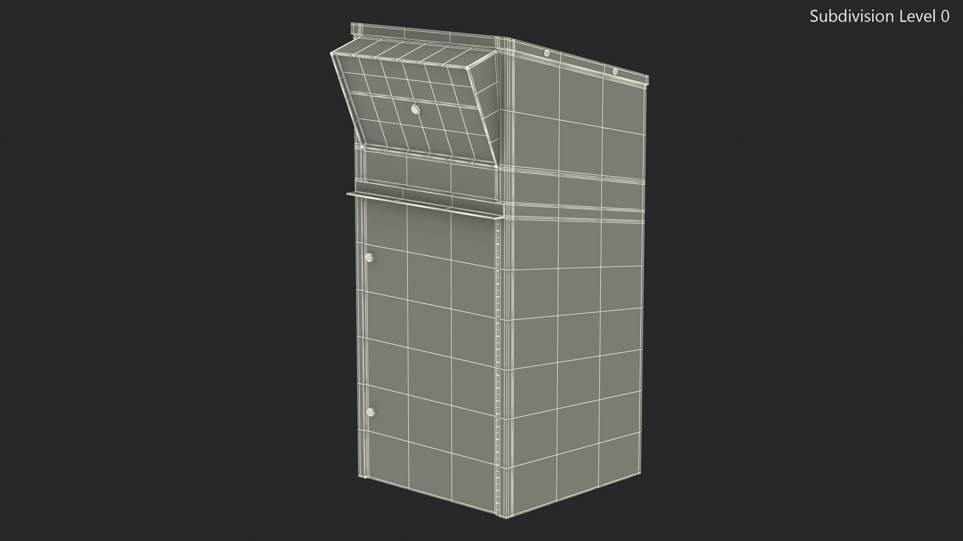 3D model Secure Outdoor Ballot Drop Box