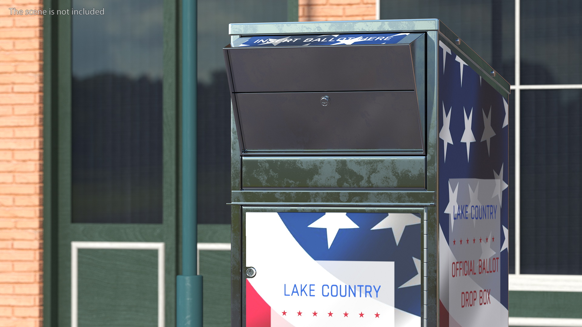 3D model Secure Outdoor Ballot Drop Box