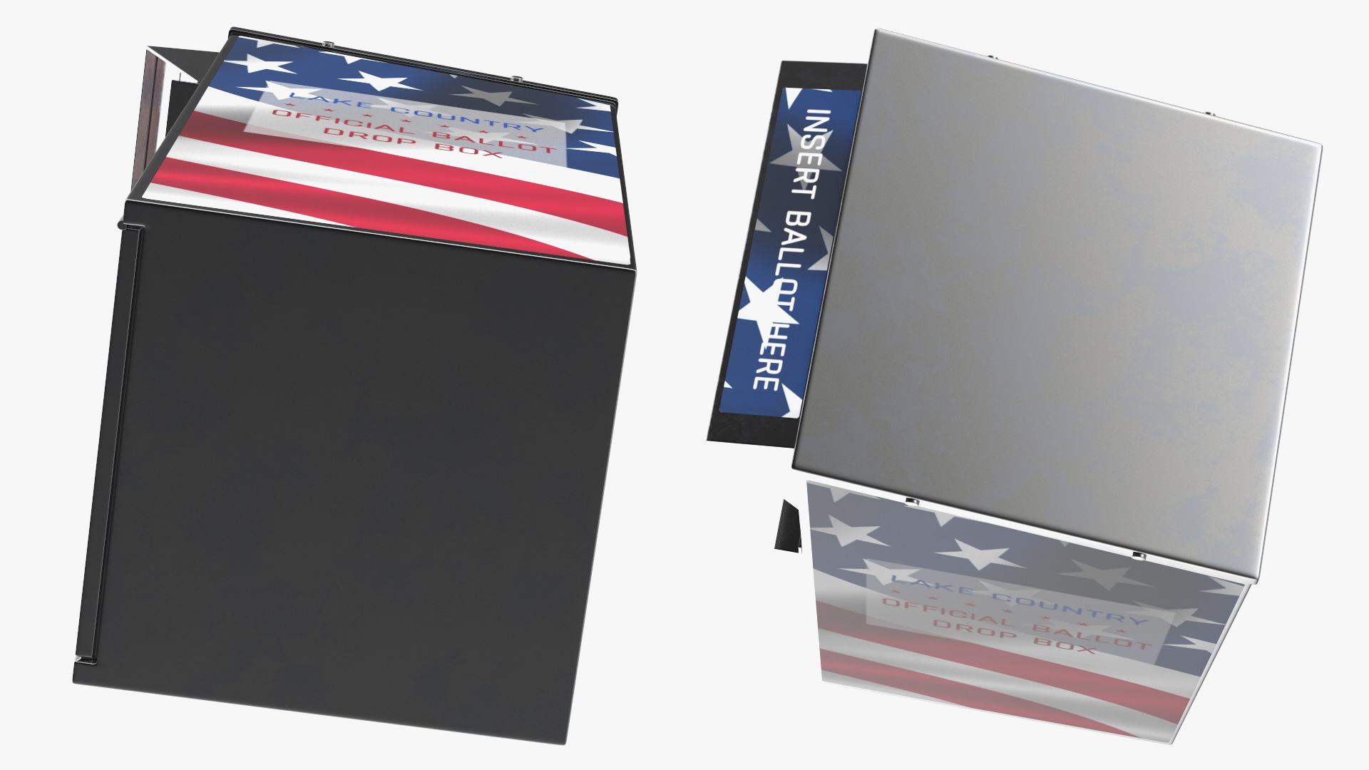 3D model Secure Outdoor Ballot Drop Box