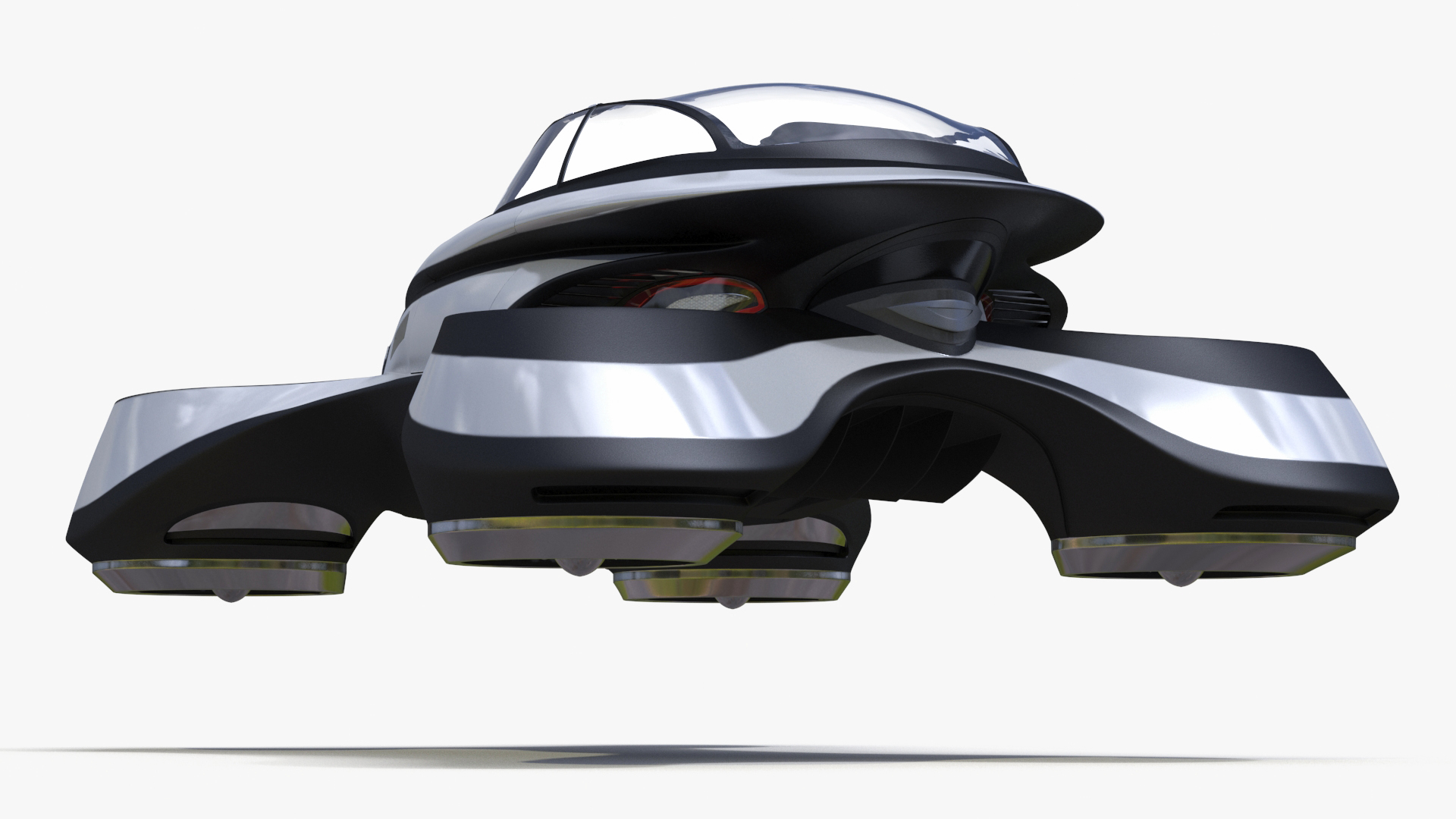 Hover Car Concept by Lazzarini Rigged 3D