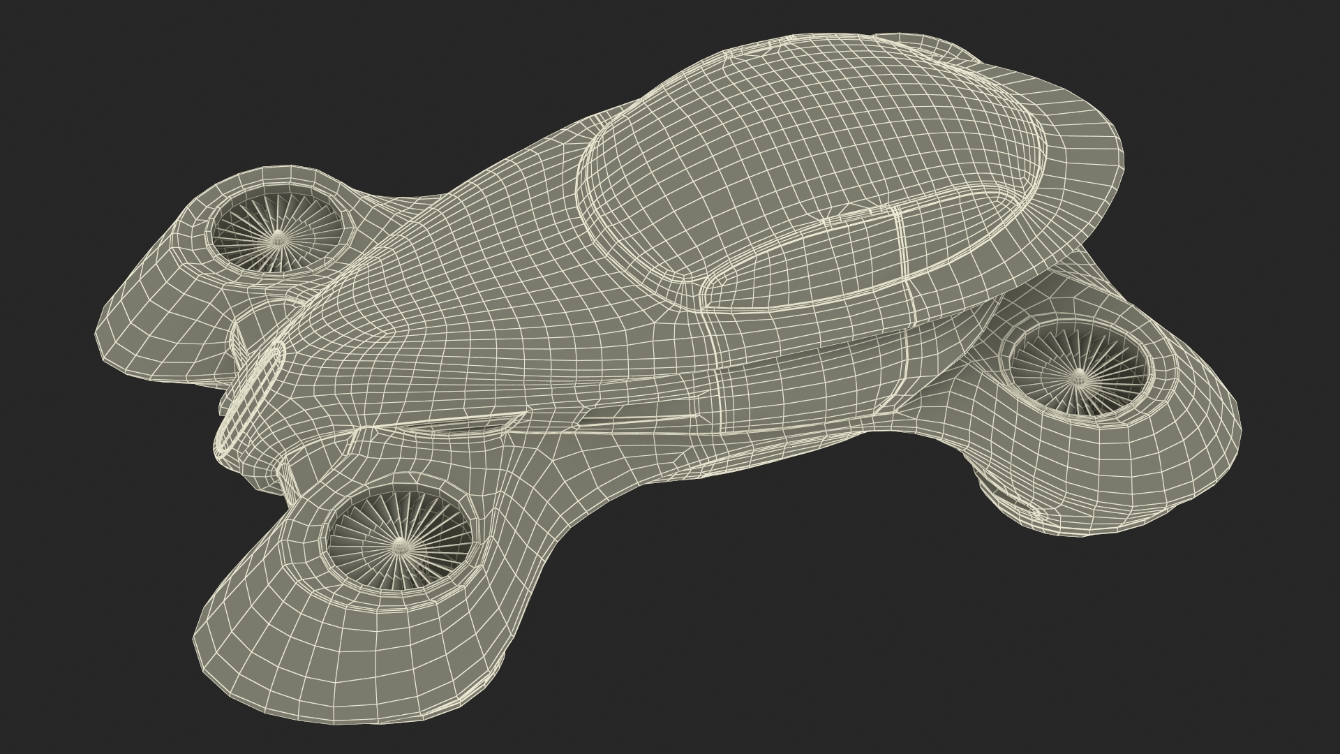 Hover Car Concept by Lazzarini Rigged 3D