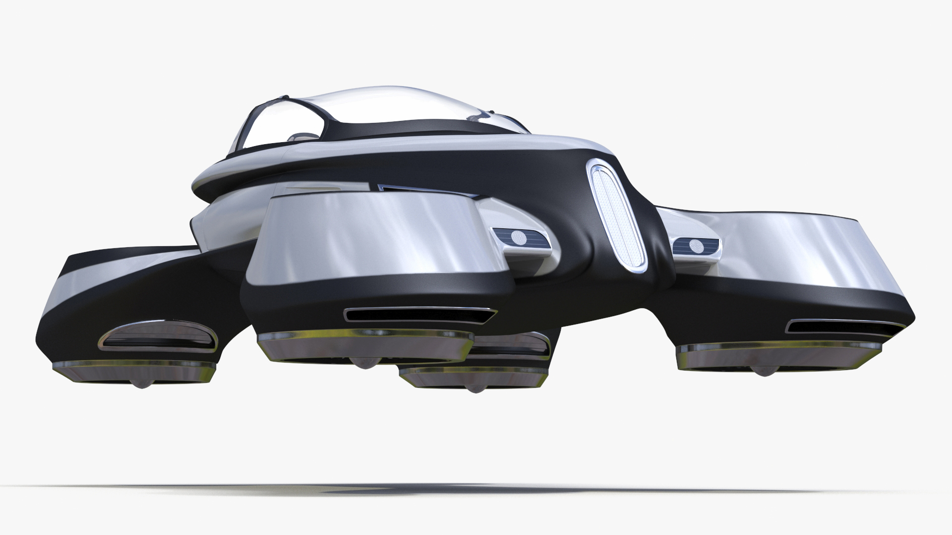 Hover Car Concept by Lazzarini Rigged 3D