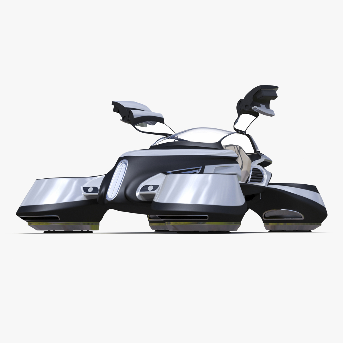 Hover Car Concept by Lazzarini Rigged 3D
