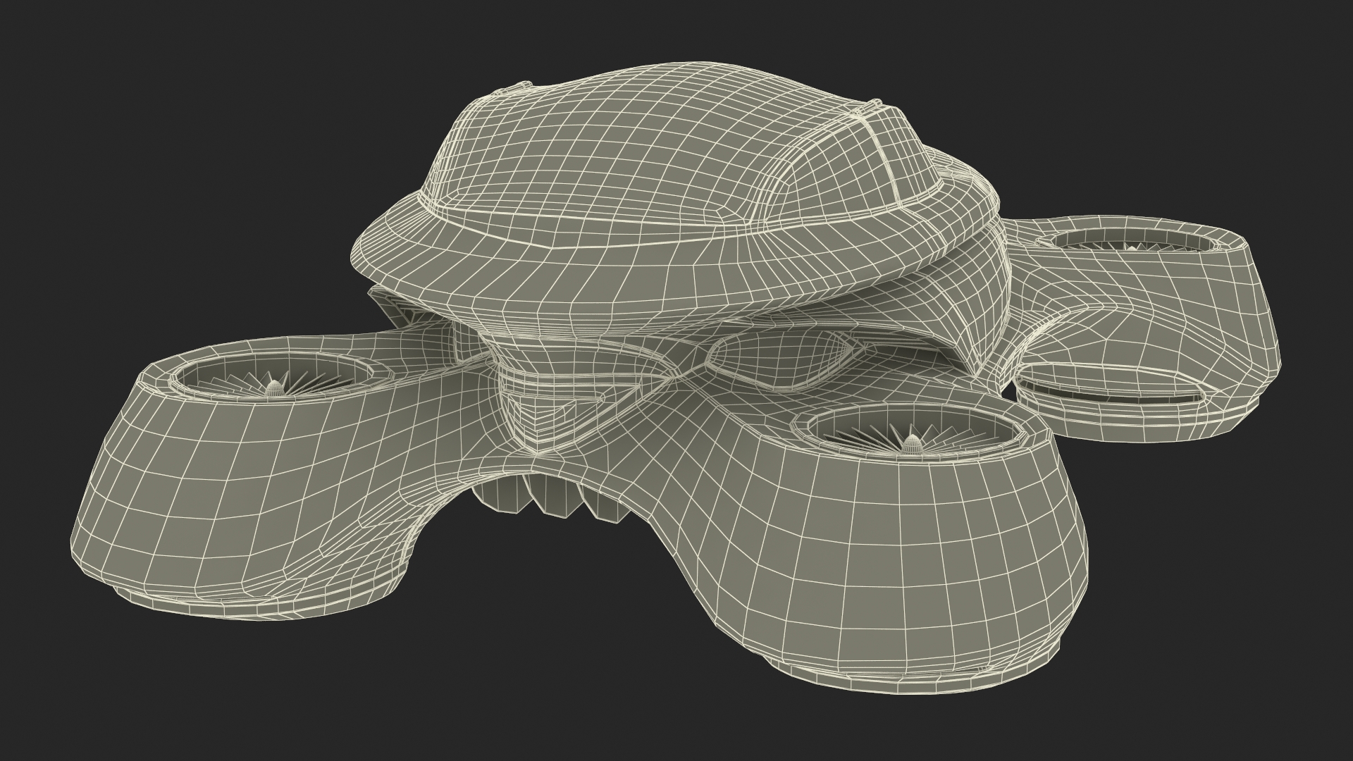 Hover Car Concept by Lazzarini Rigged 3D