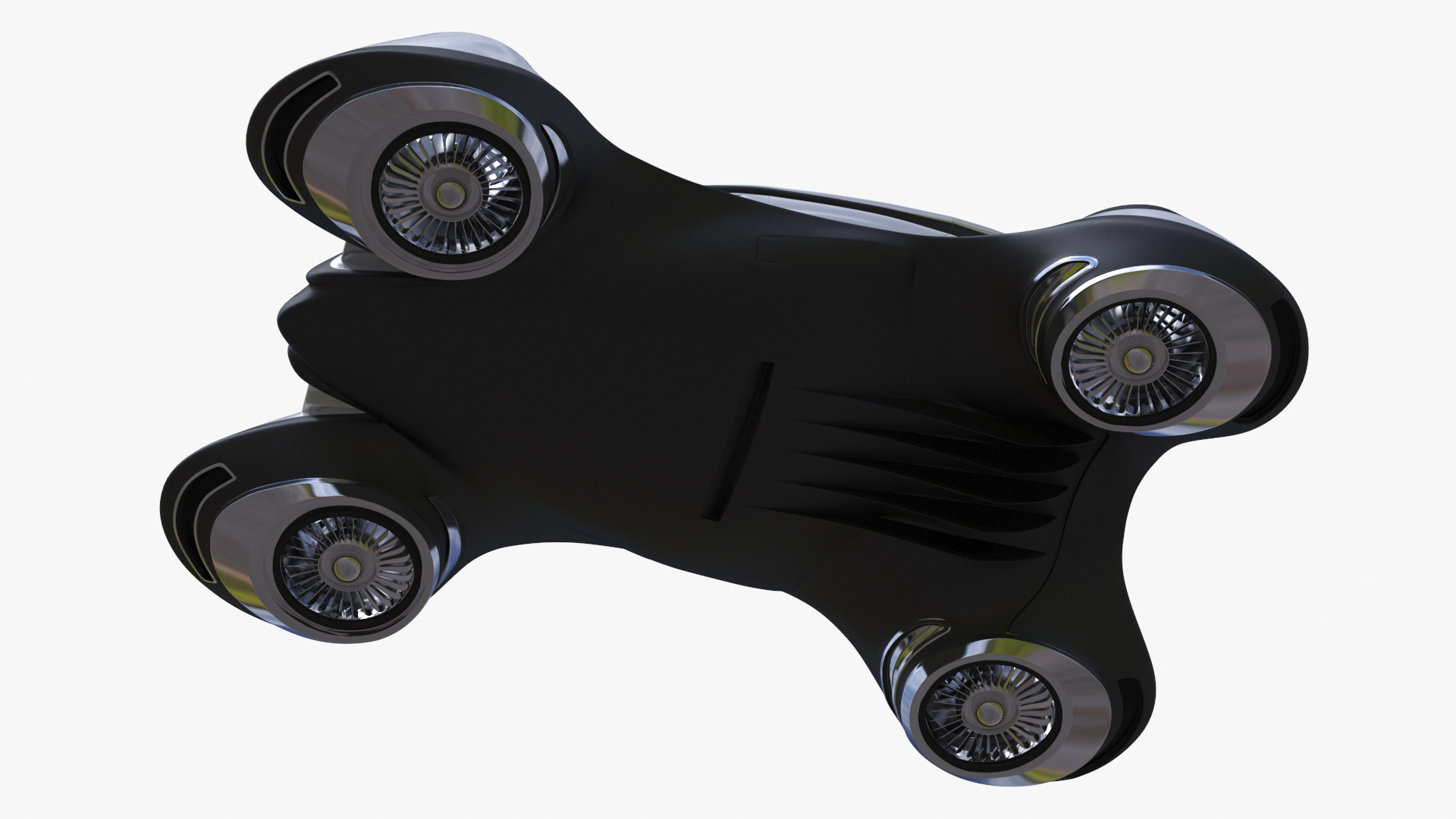 Hover Car Concept by Lazzarini Rigged 3D