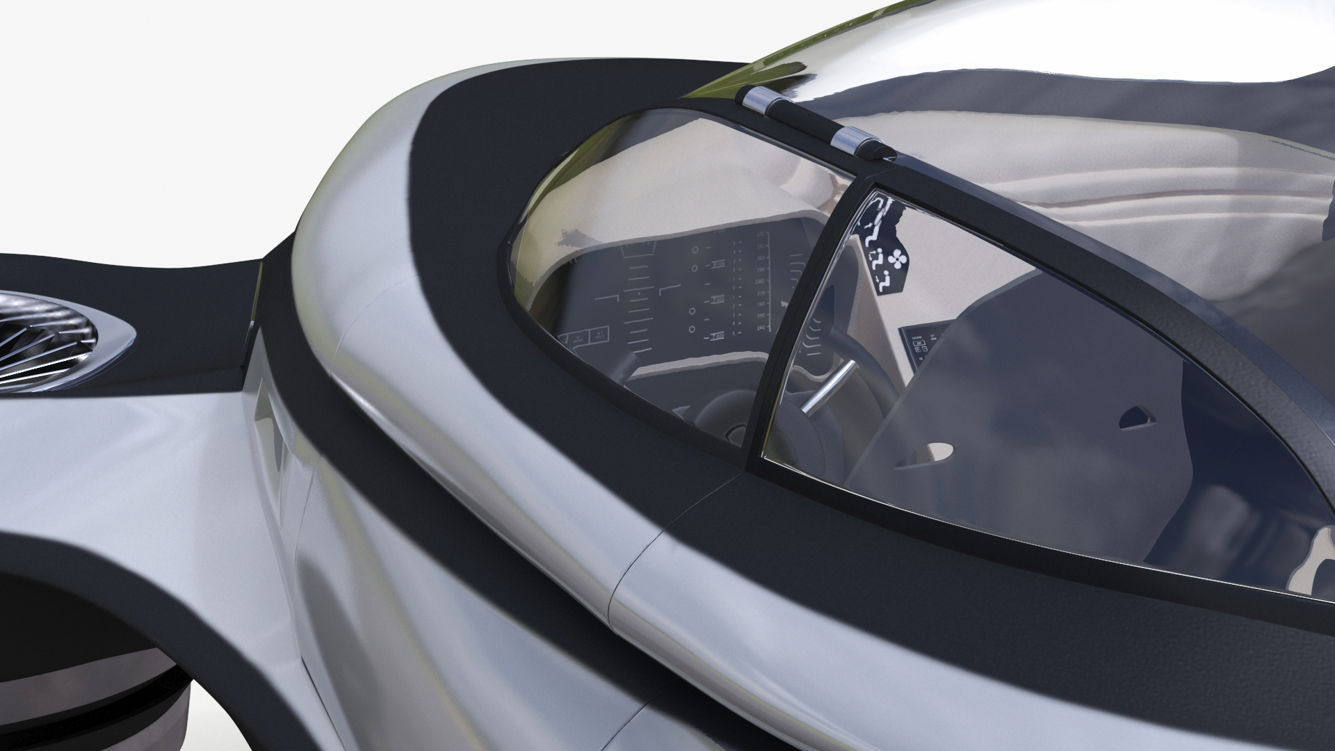 Hover Car Concept by Lazzarini Rigged 3D