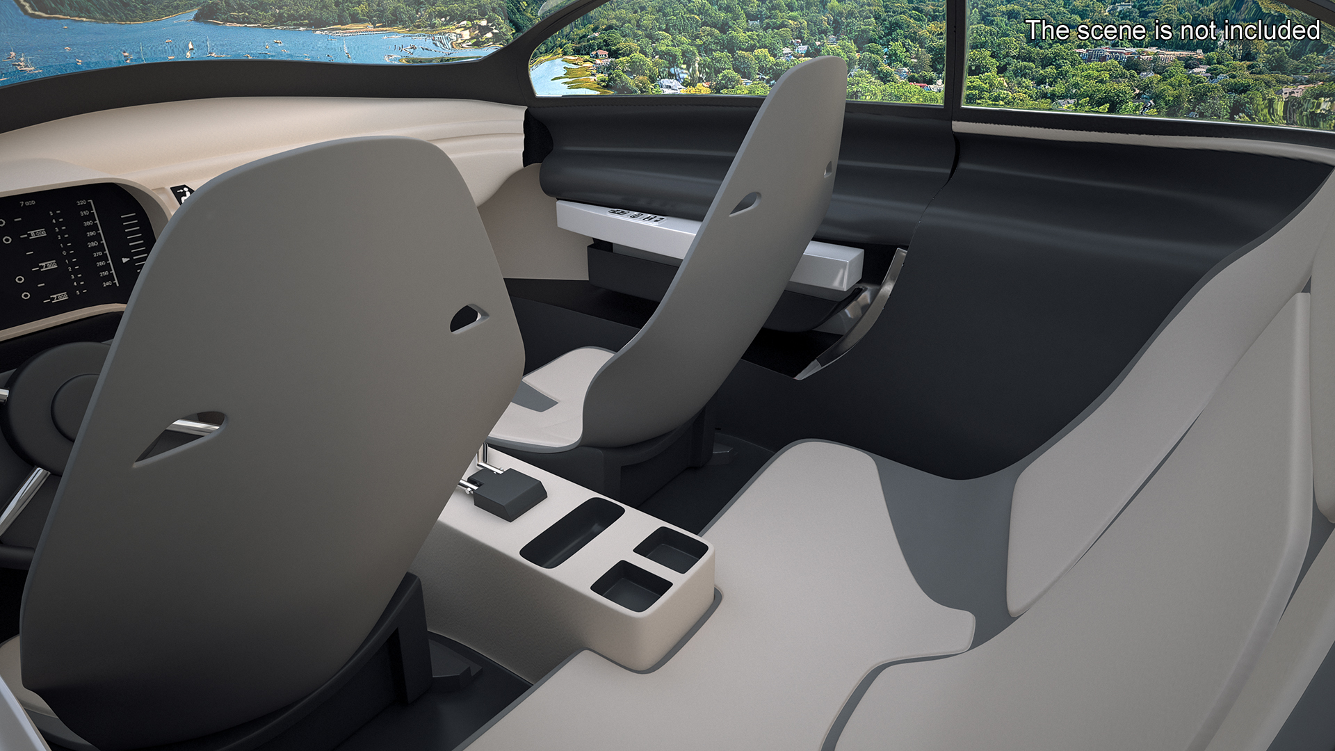 Hover Car Concept by Lazzarini Rigged 3D